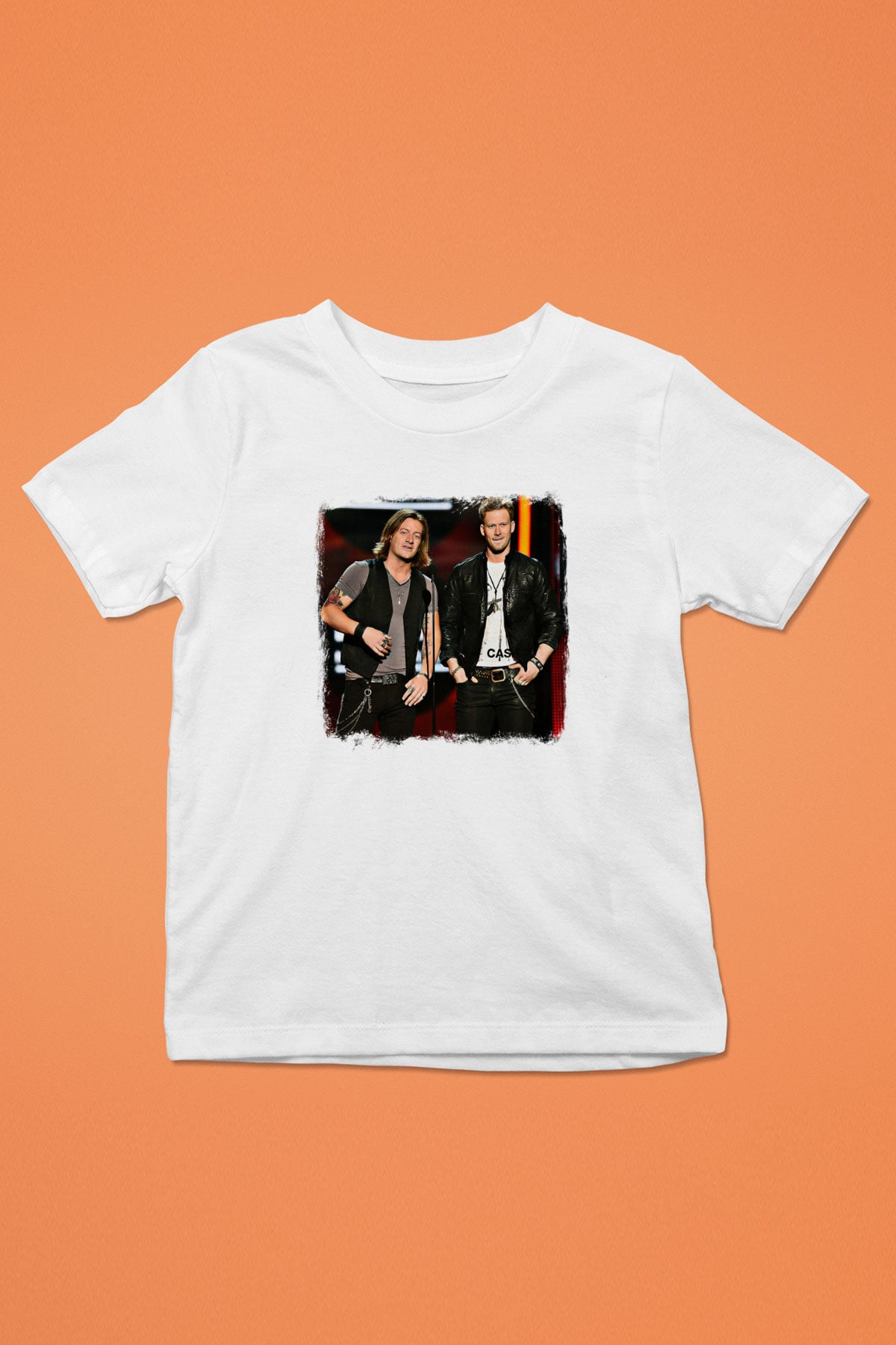 Florida Georgia Line Baskılı Unisex Beyaz Çocuk Tişört