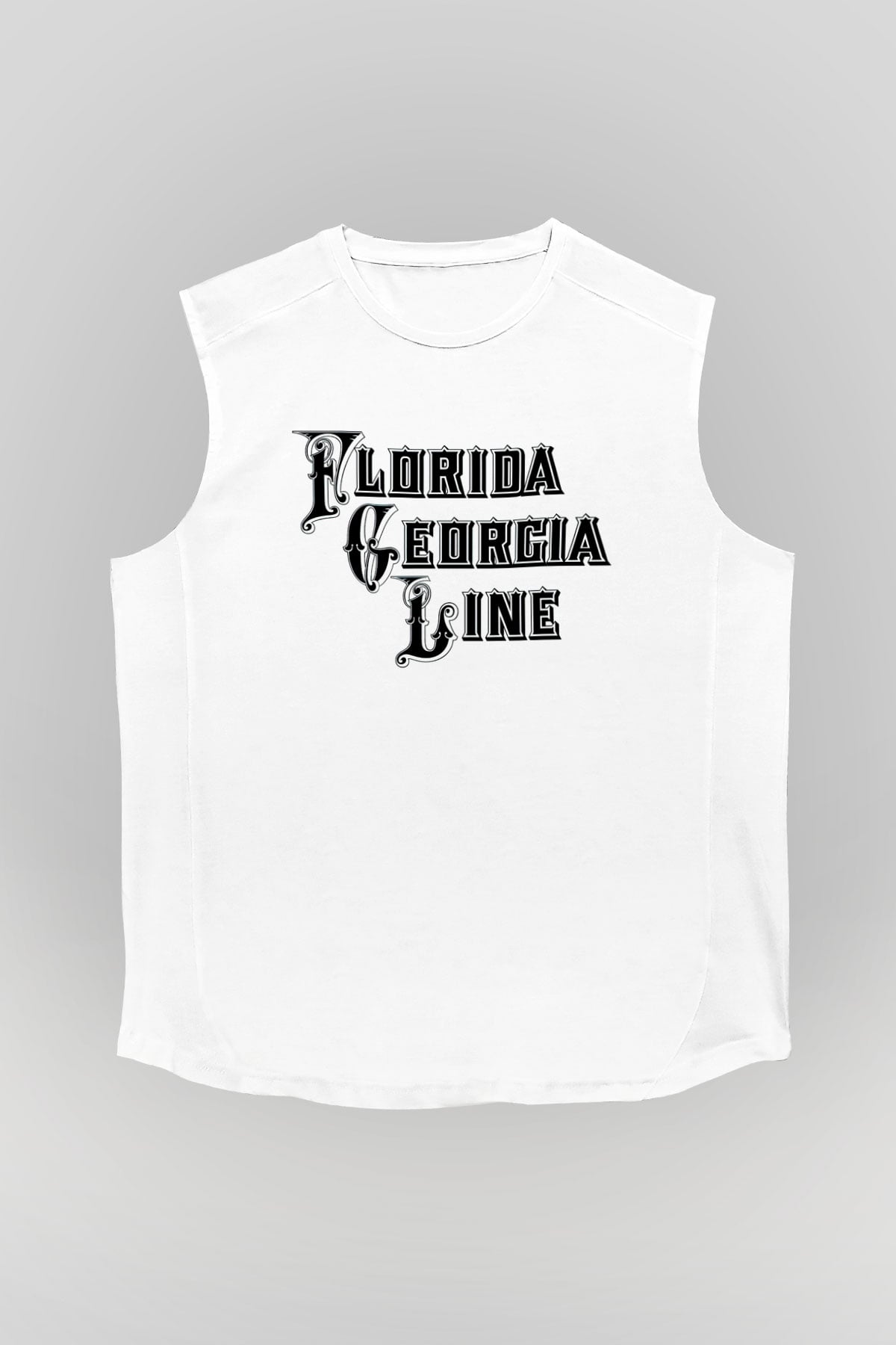 Florida Georgia Line Beyaz Unisex Kolsuz Tişört