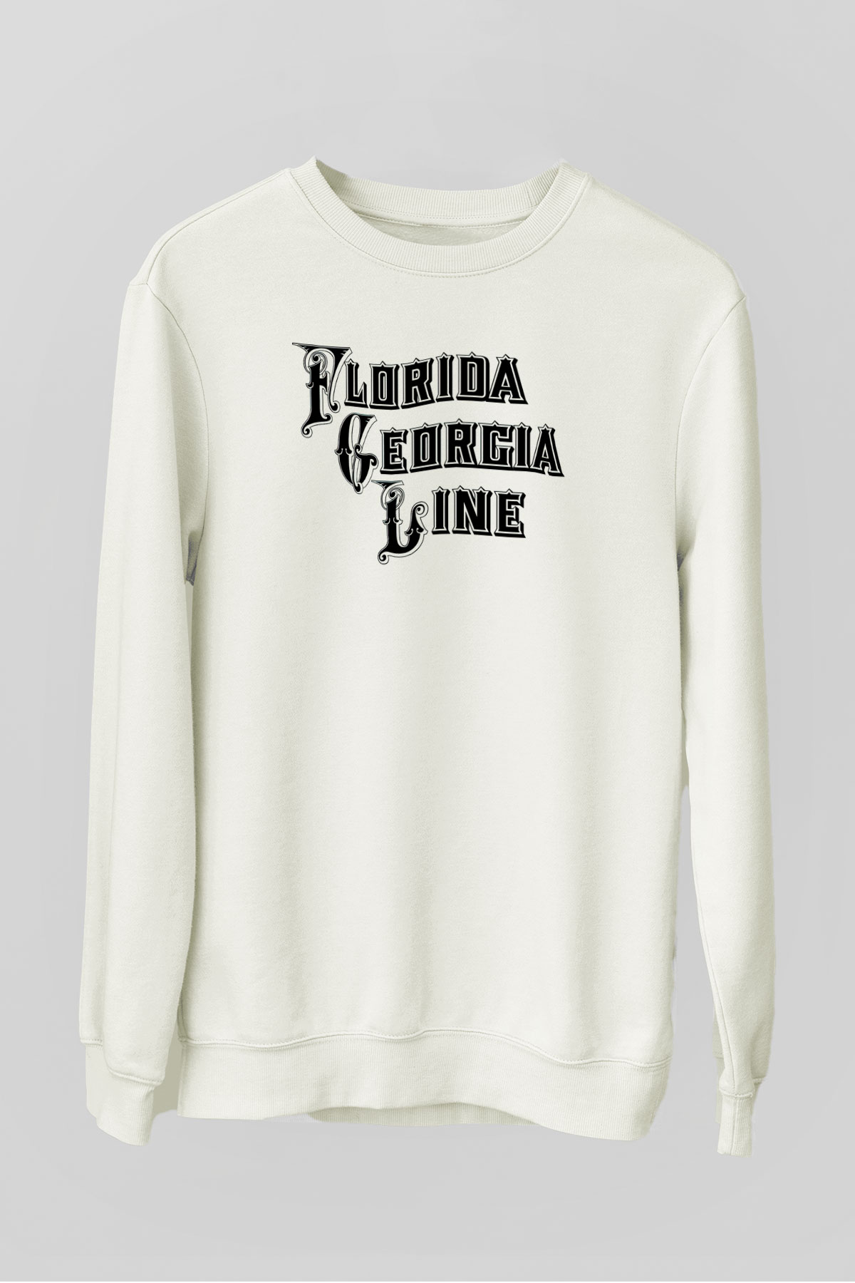 Florida Georgia Line Beyaz Unisex Sweatshirt