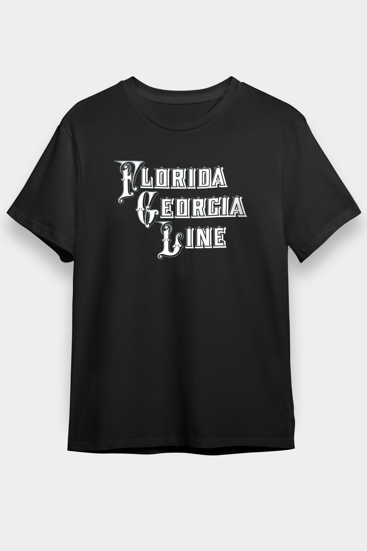 Florida Georgia Line Siyah Unisex Tişört T-Shirt - TişörtFabrikası