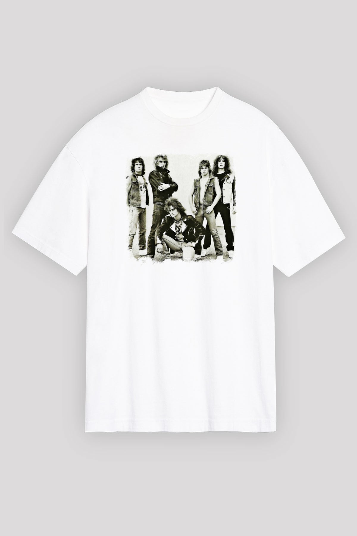 Flotsam and Jetsam Baskılı Unisex Beyaz Oversize Tişört