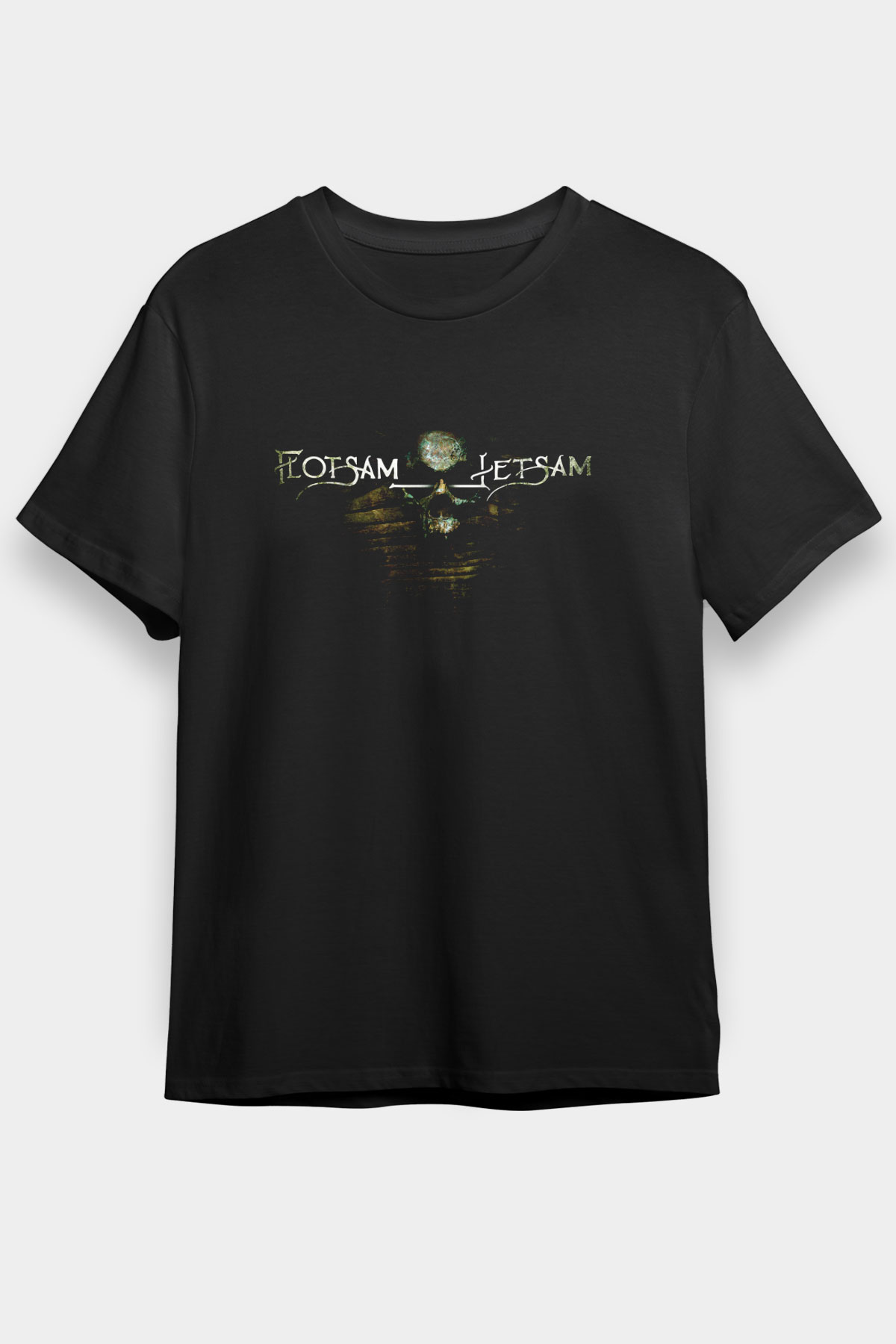 Flotsam and Jetsam Baskılı Unisex Siyah Tişört