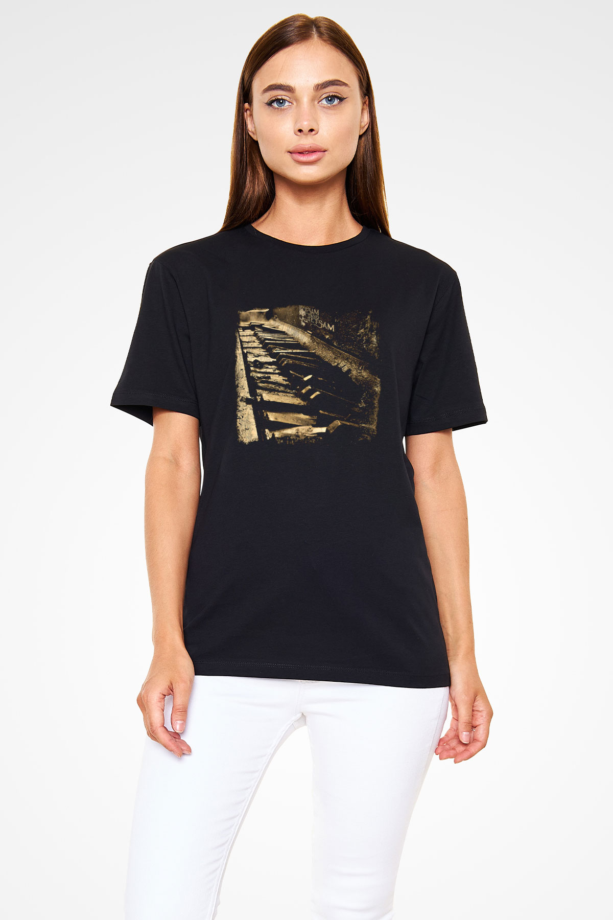 Flotsam and Jetsam Baskılı Unisex Siyah Tişört