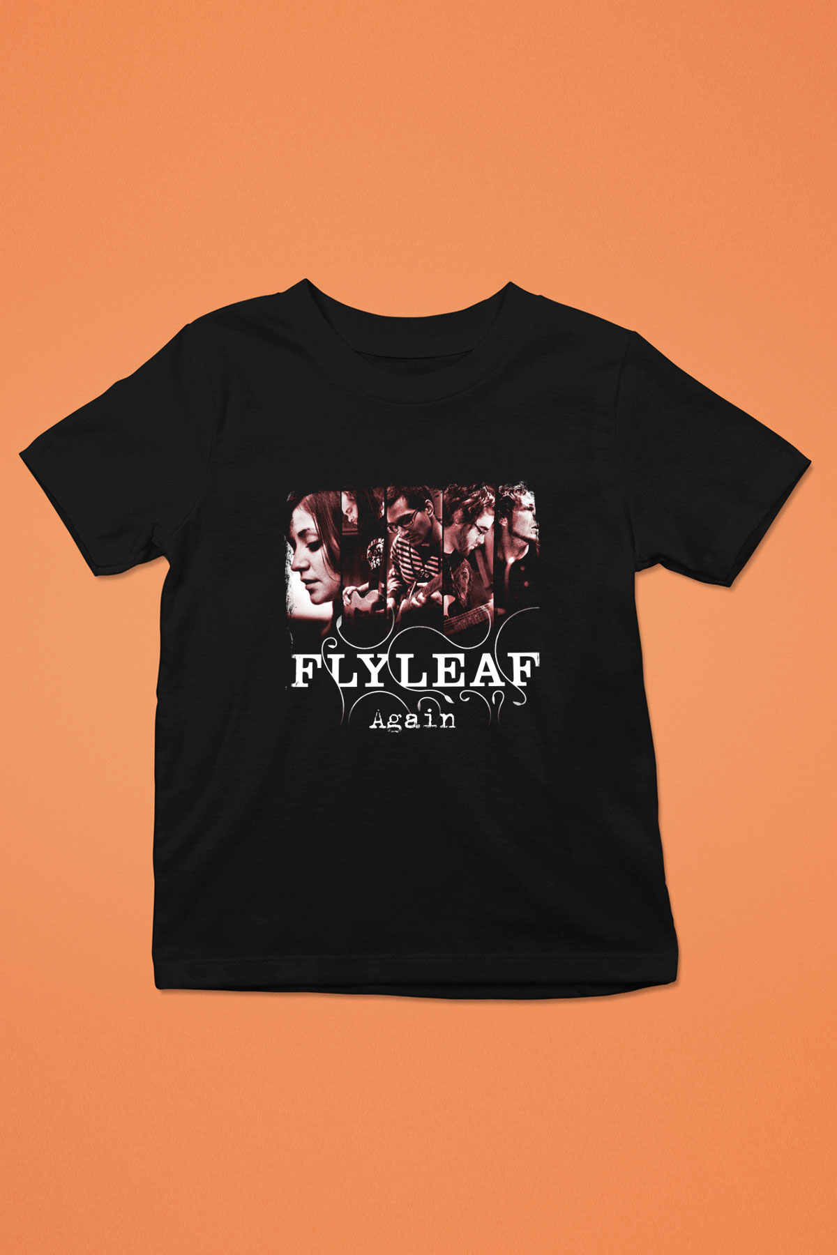 Flyleaf Baskılı Unisex Siyah Çocuk Tişört