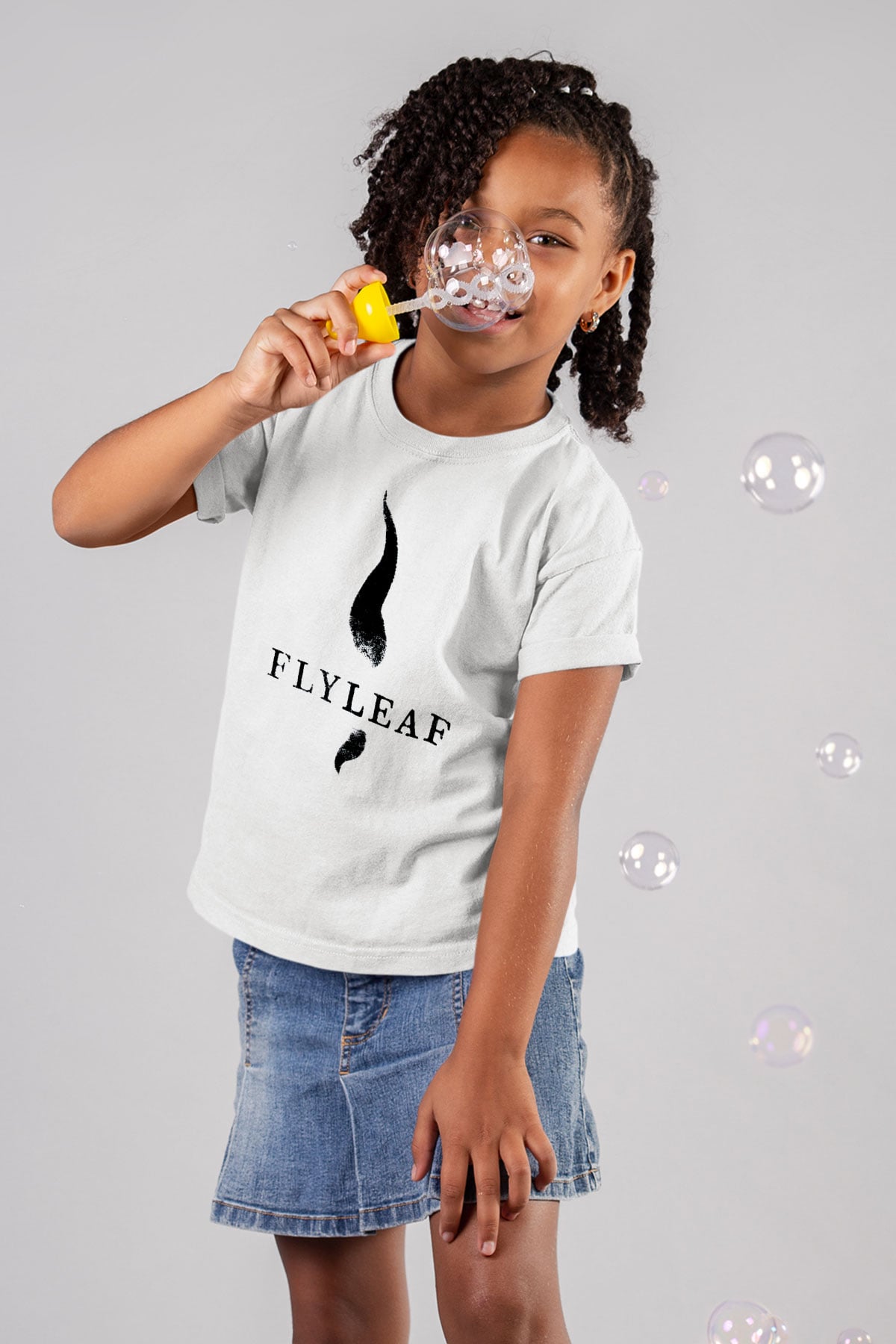 Flyleaf Beyaz Unisex Çocuk Tişört