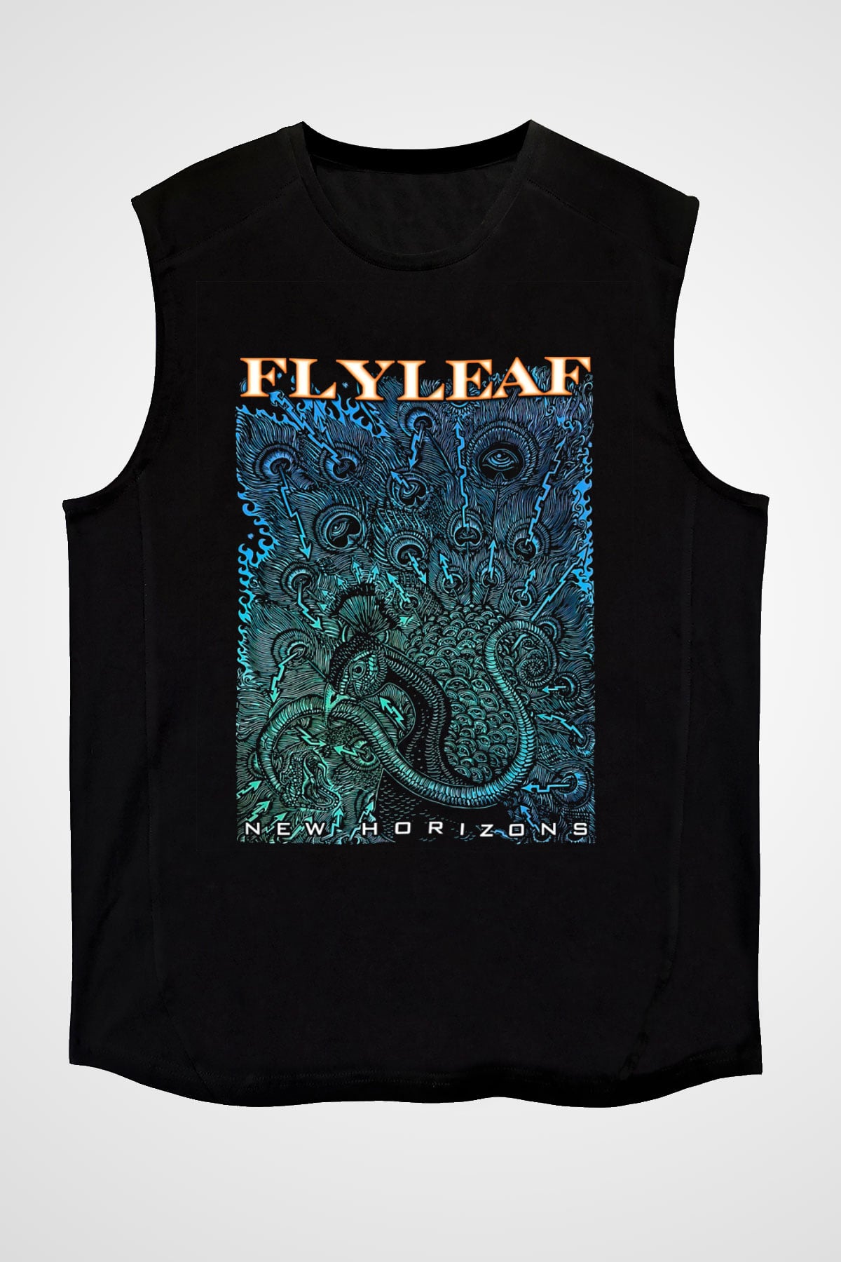 Flyleaf Siyah Unisex Kolsuz Tişört