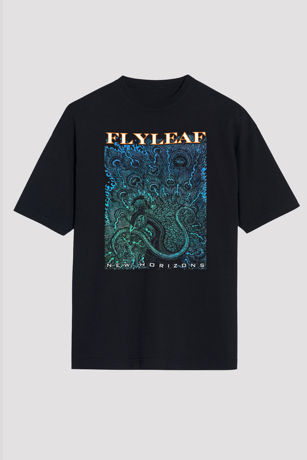 Flyleaf Siyah Unisex Oversize Tişört T-Shirt