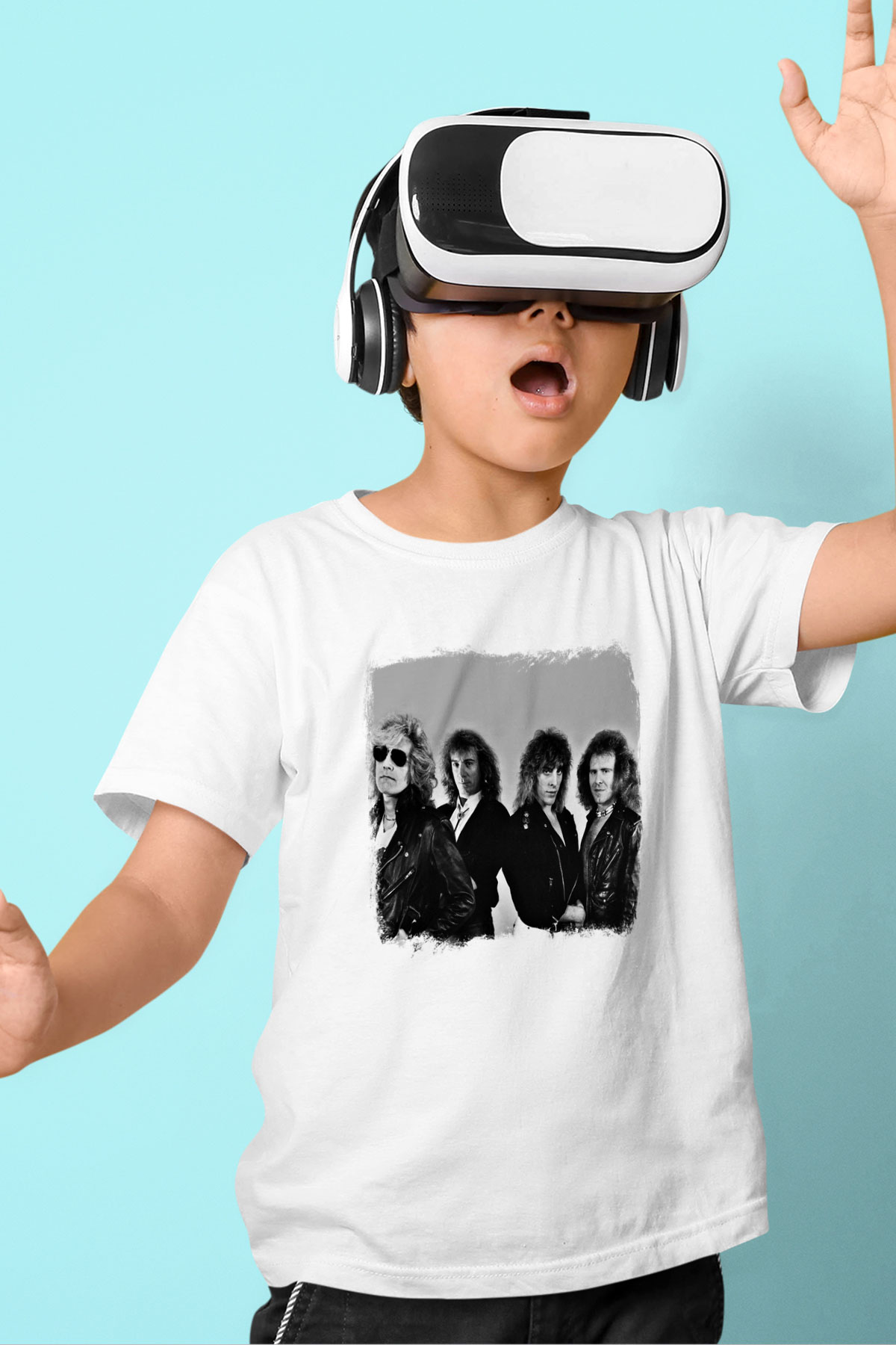Foghat Baskılı Unisex Beyaz Çocuk Tişört