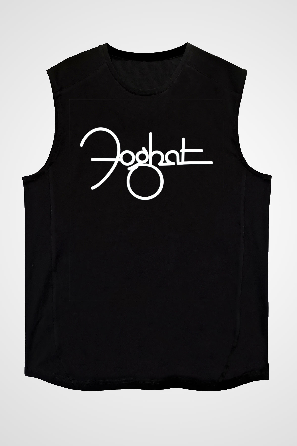 Foghat Siyah Unisex Kolsuz Tişört