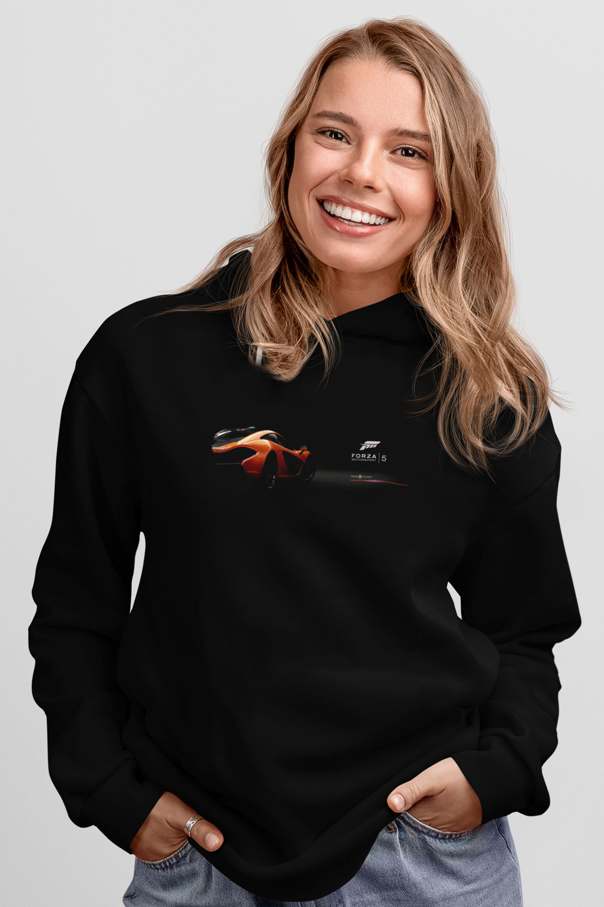 Forza Motorsport Siyah Unisex Hoodie