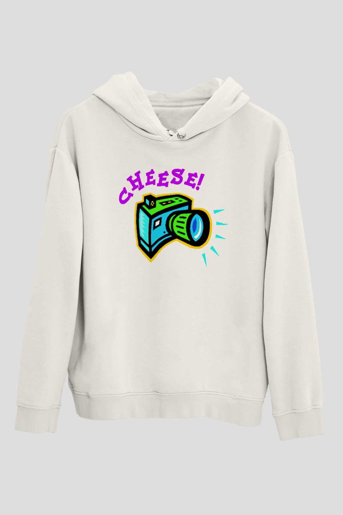 Fotoğrafçı Beyaz Unisex Hoodie