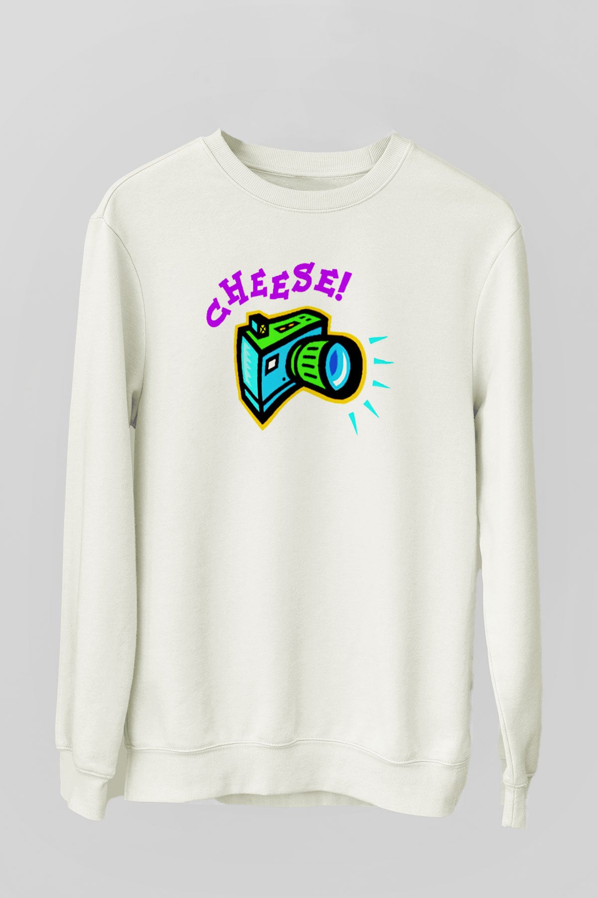 Fotoğrafçı Beyaz Unisex Sweatshirt