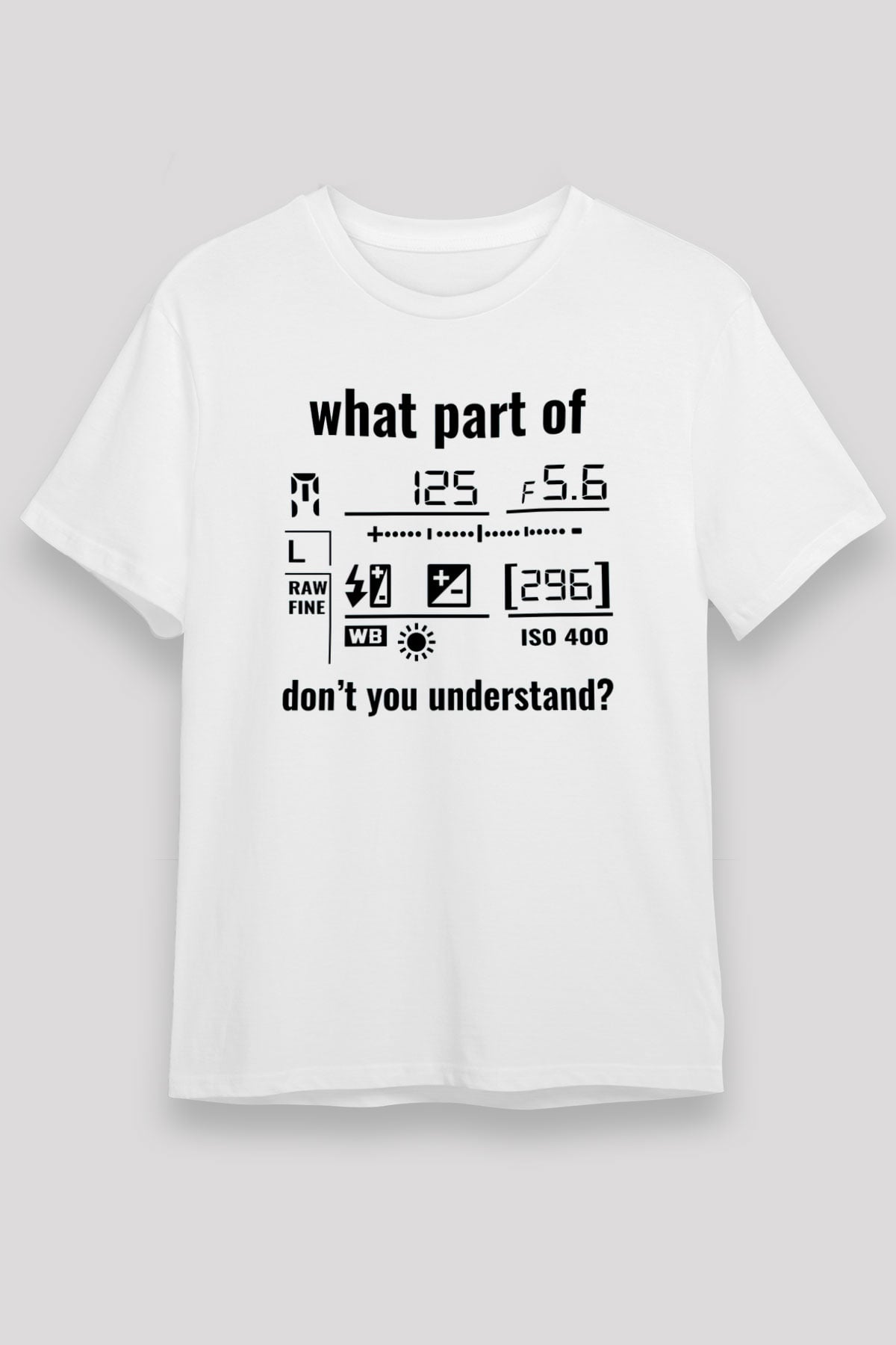 Fotoğrafçı Beyaz Unisex Tişört T-Shirt - TişörtFabrikası
