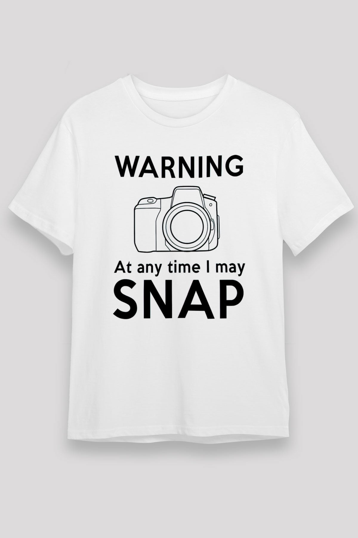 Fotoğrafçı Beyaz Unisex Tişört T-Shirt - TişörtFabrikası