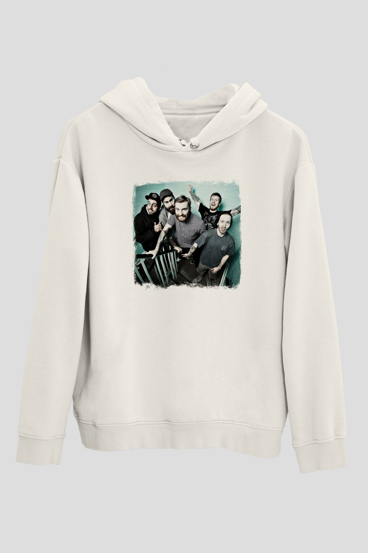 Four Year Strong Baskılı Unisex Beyaz Hoodie
