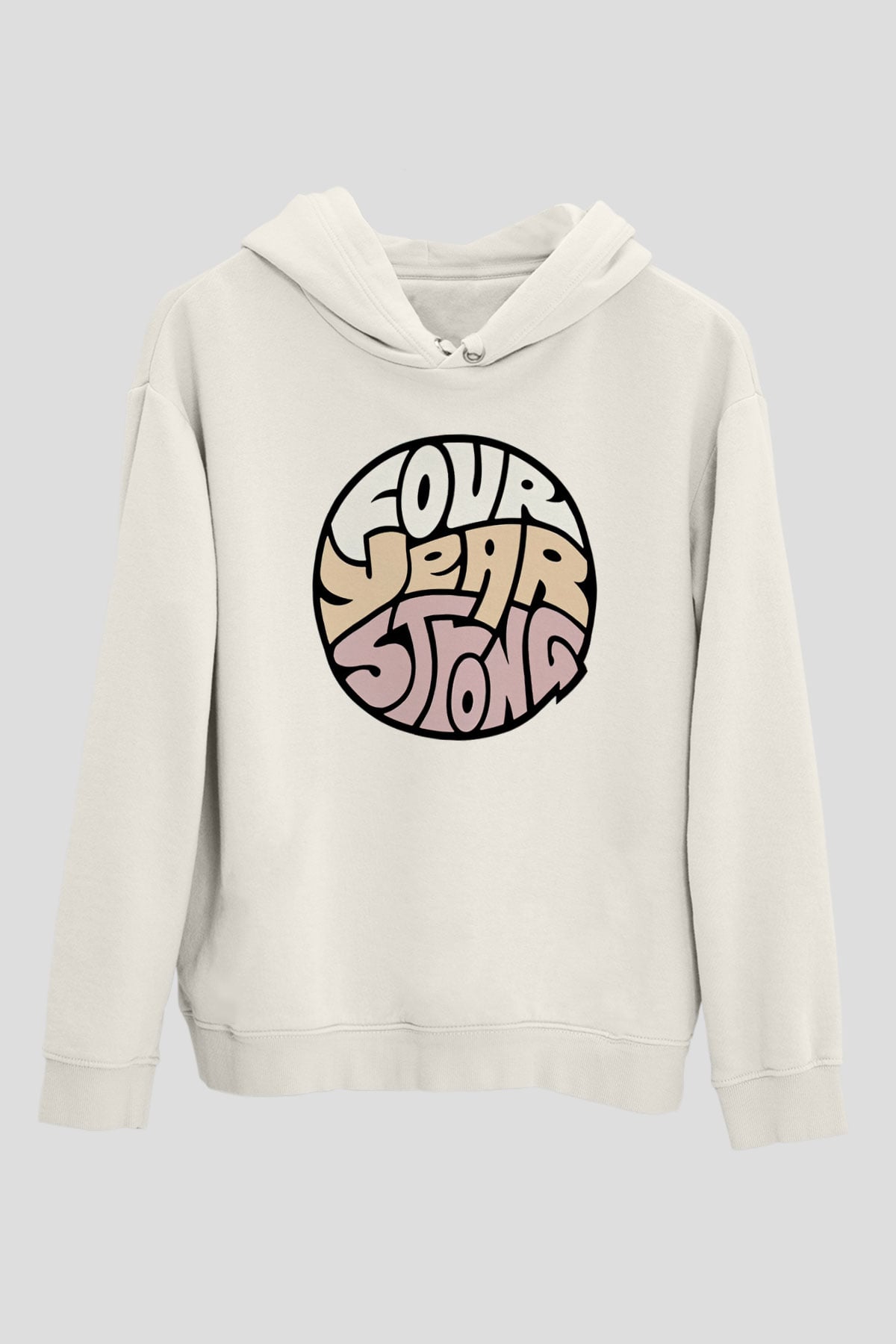 Four Year Strong Beyaz Unisex Kapüşonlu Sweatshirt