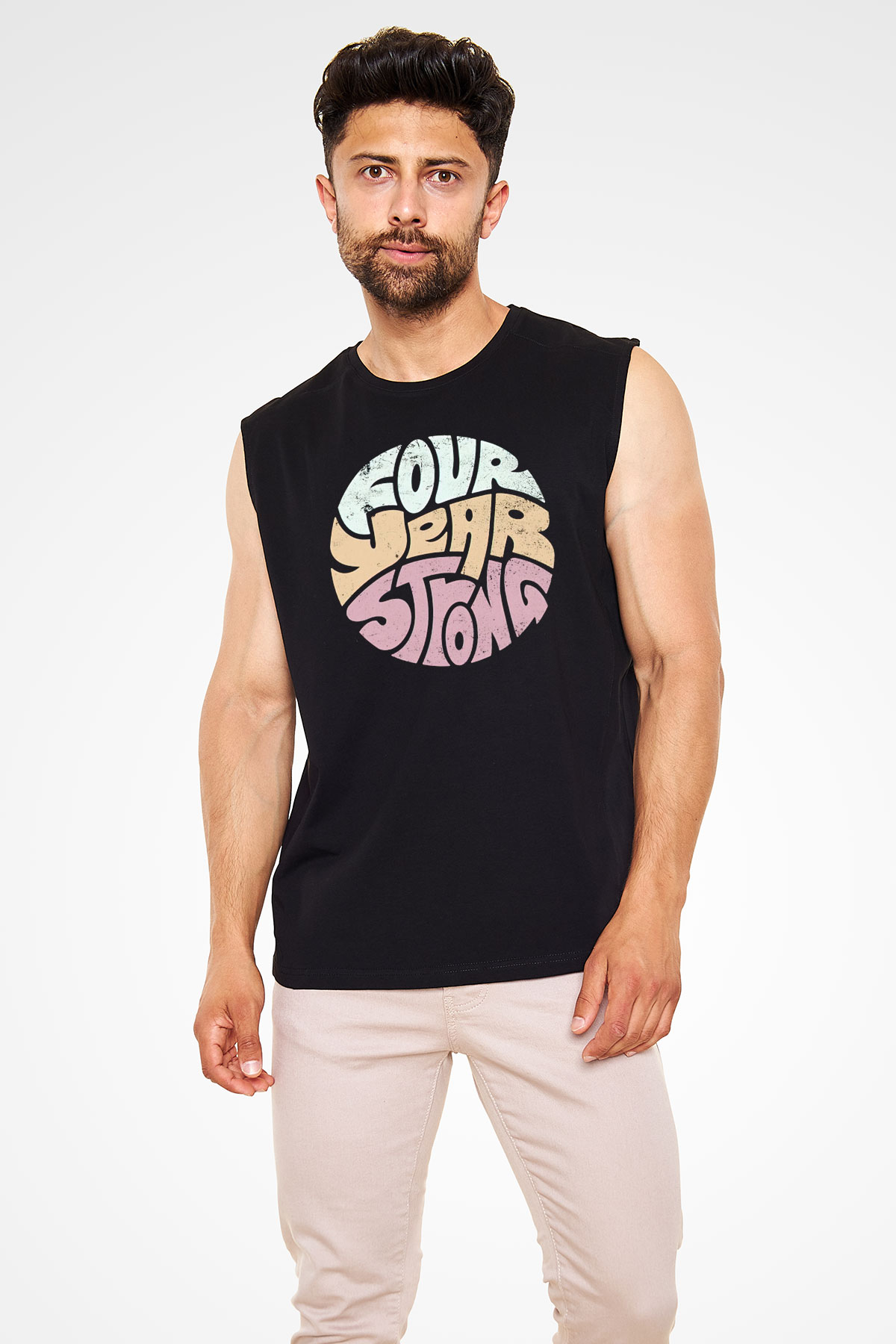 Four Year Strong Siyah Unisex Kolsuz Tişört