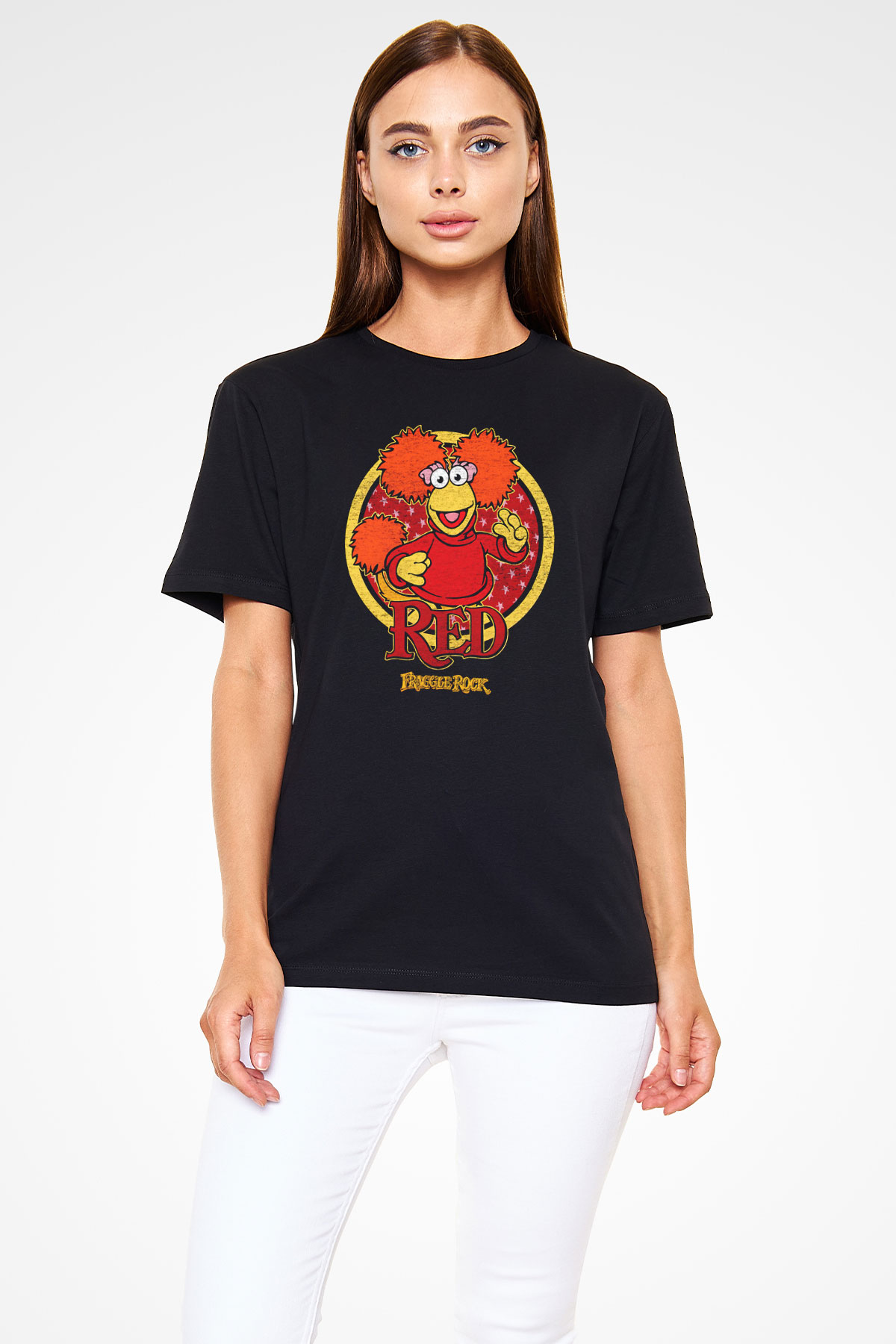Fraggle Rock Siyah Unisex Tişört