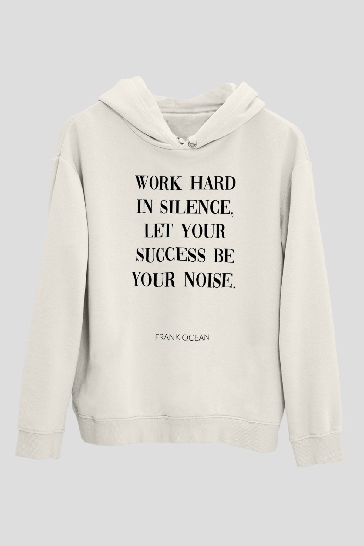 Frank Ocean Baskılı Beyaz Unisex Kapüşonlu Sweatshirt