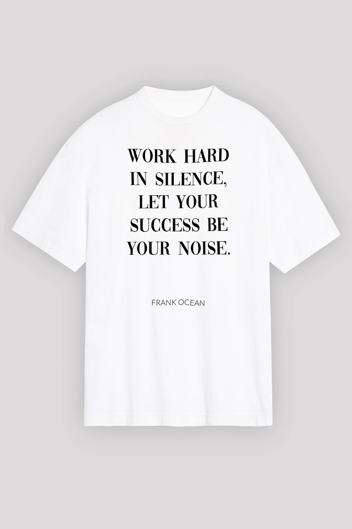 Frank Ocean Baskılı Beyaz Unisex Oversize Tişört - Tshirt