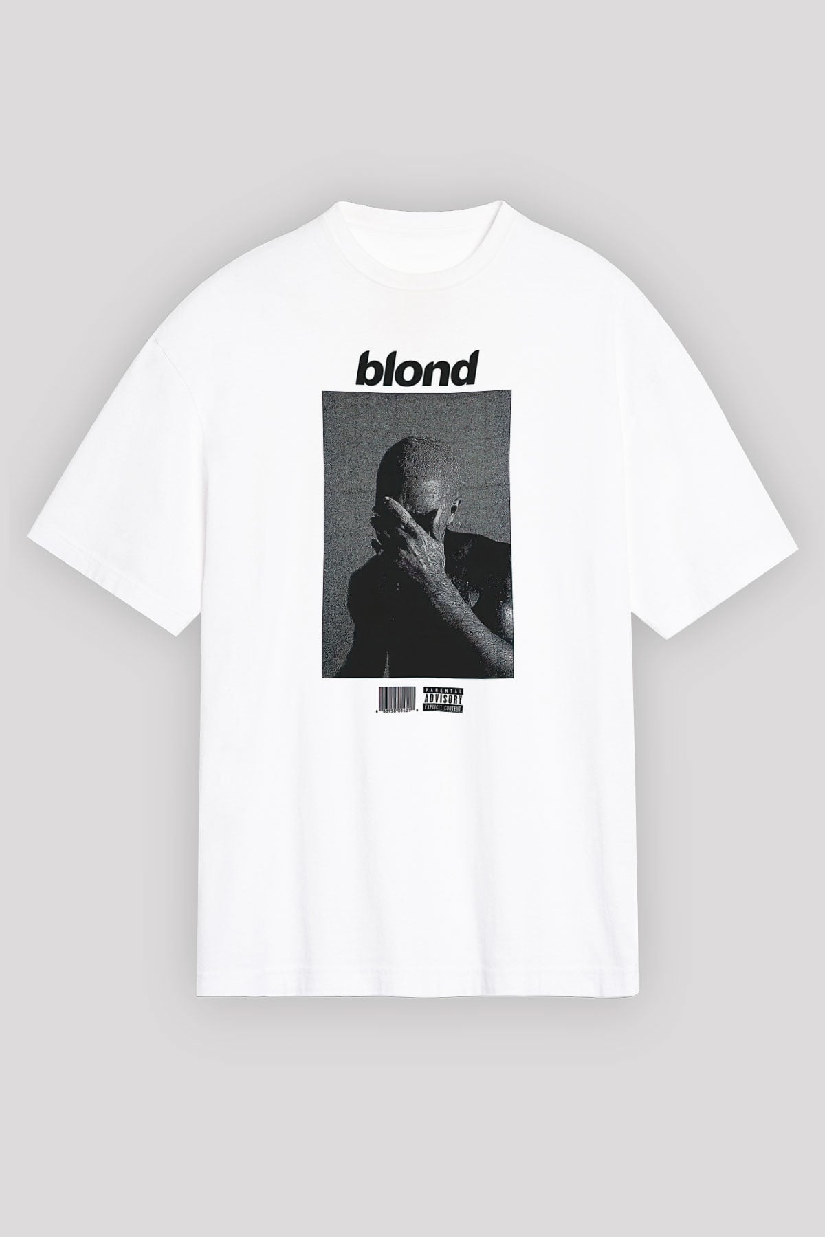 Frank Ocean Baskılı Beyaz Unisex Oversize Tişört - Tshirt