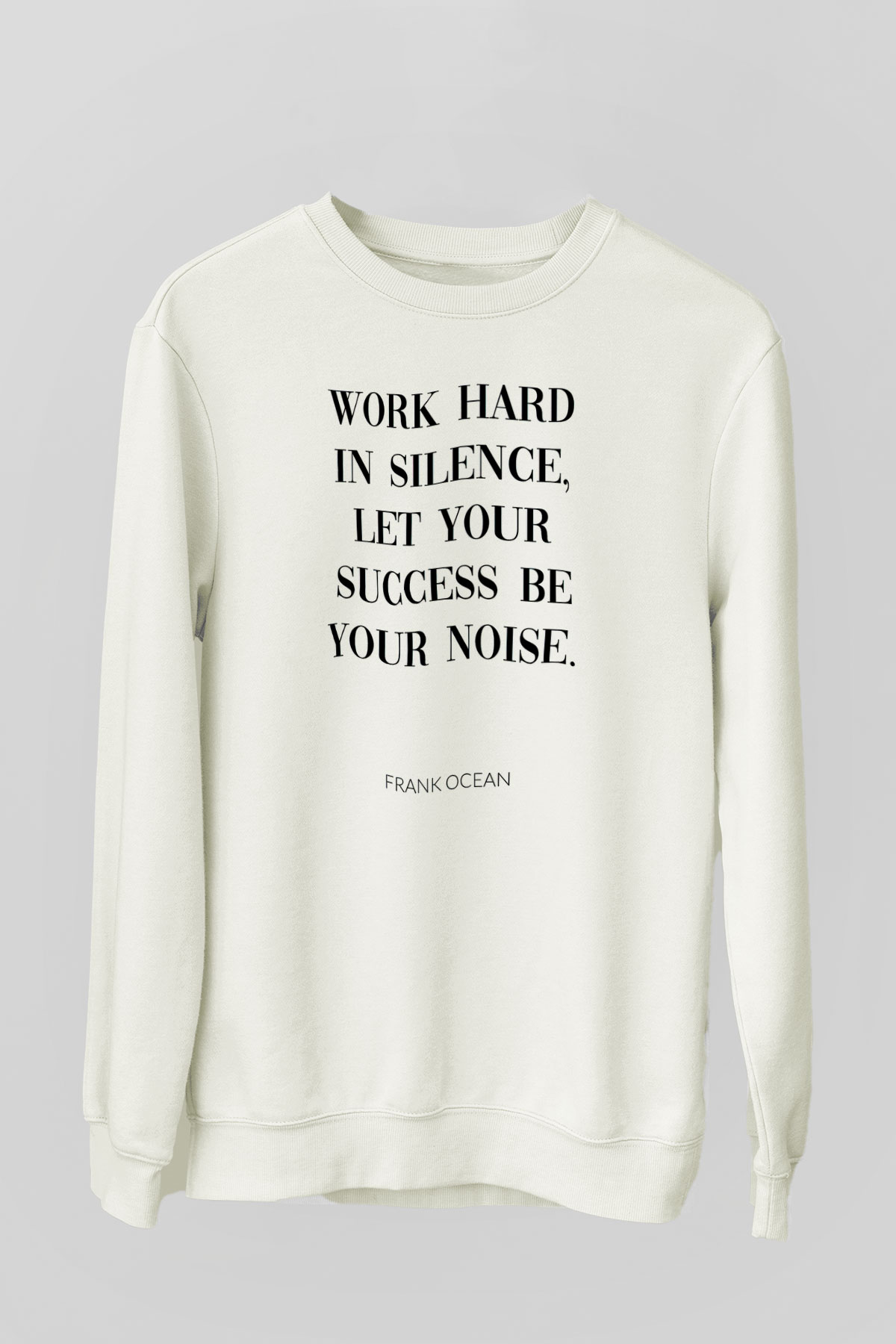 Frank Ocean Baskılı Beyaz Unisex Sweatshirt