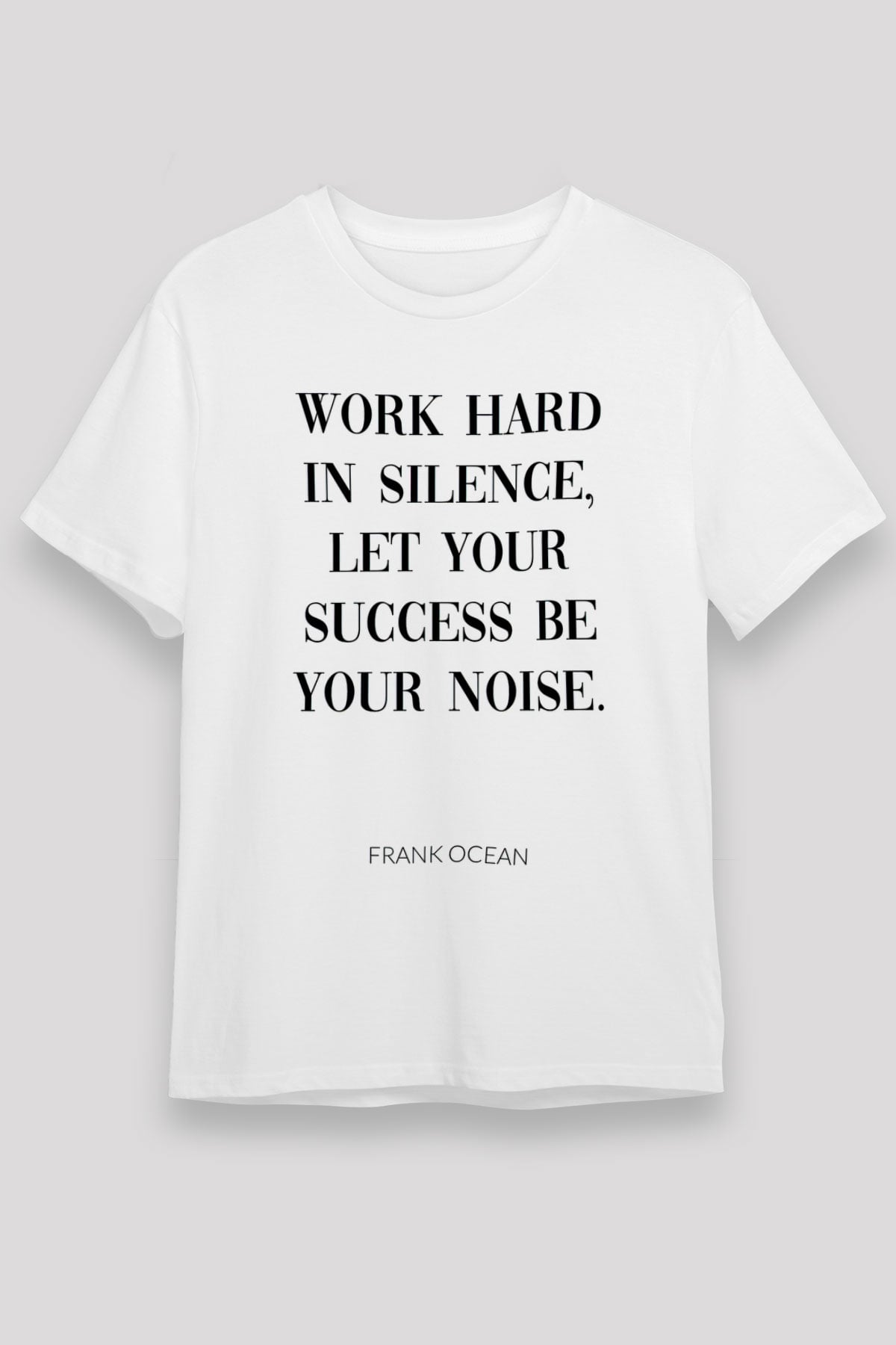 Frank Ocean Baskılı Unisex Beyaz Tişört - Tshirt