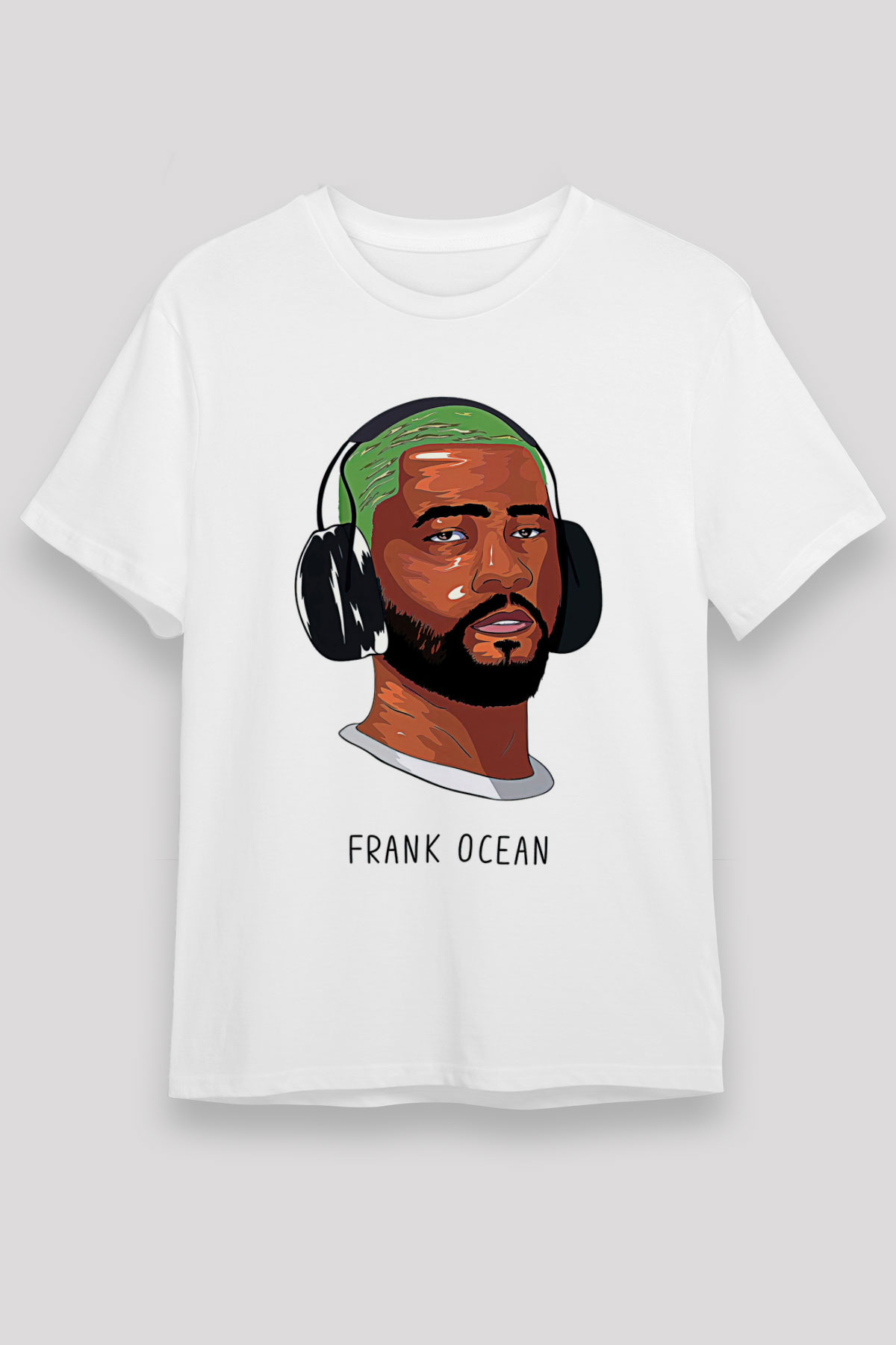 Frank Ocean Baskılı Unisex Beyaz Tişört - Tshirt