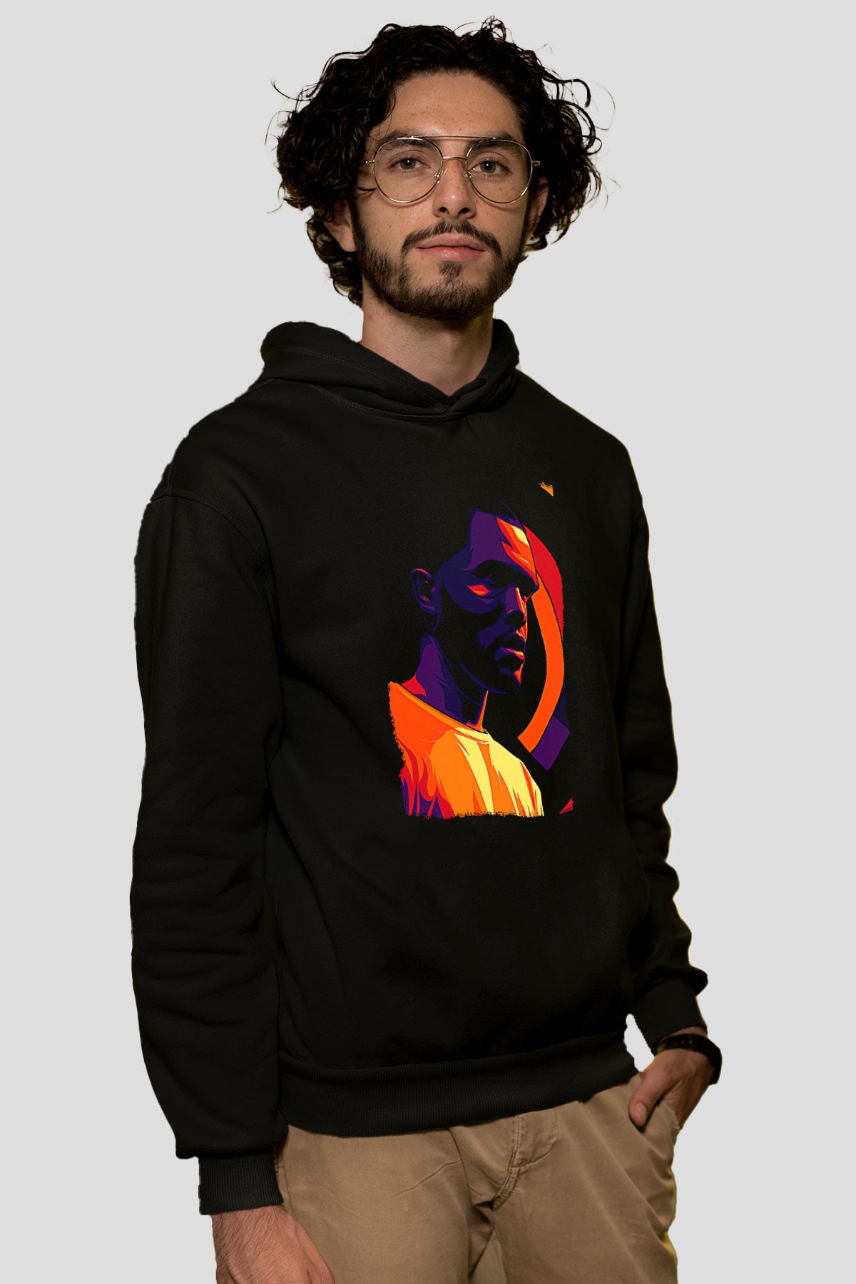 Frank Ocean Baskılı Unisex Siyah Hoodie