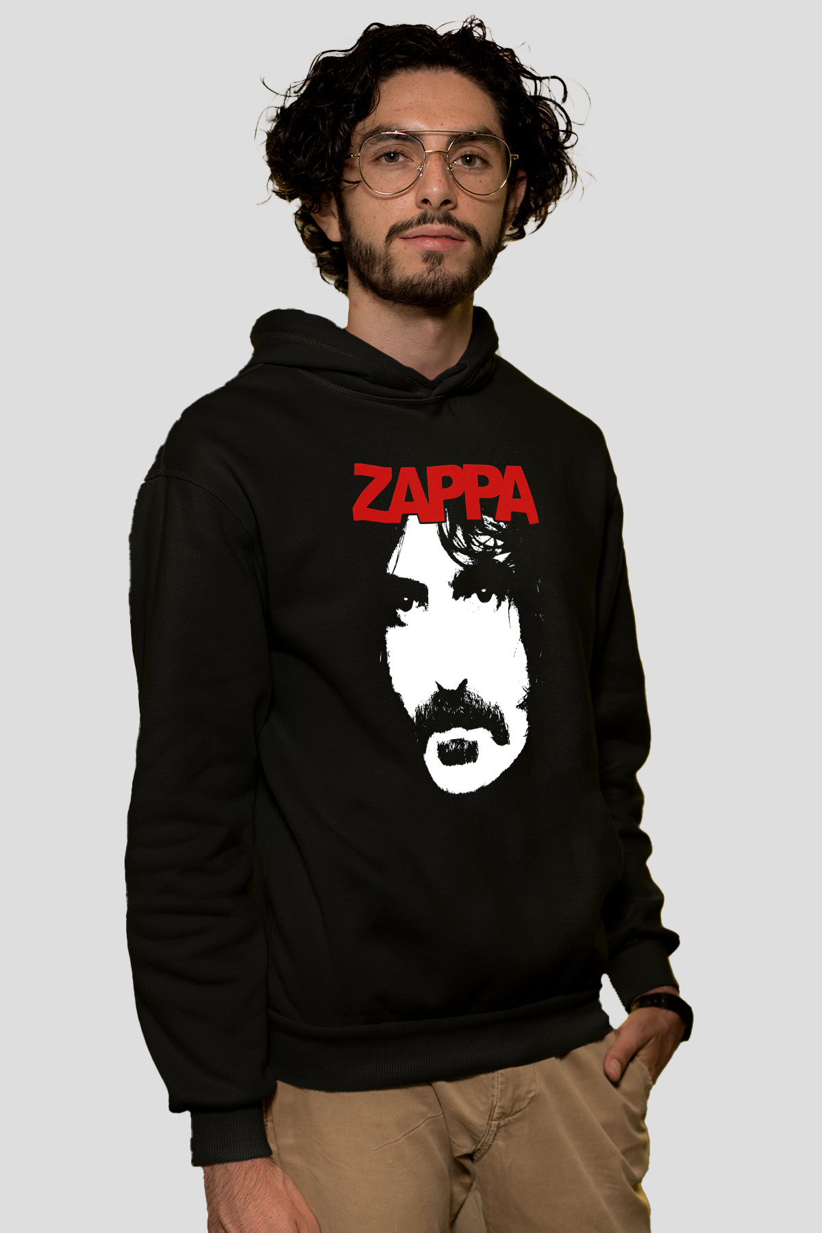Frank Zappa Siyah Unisex Hoodie