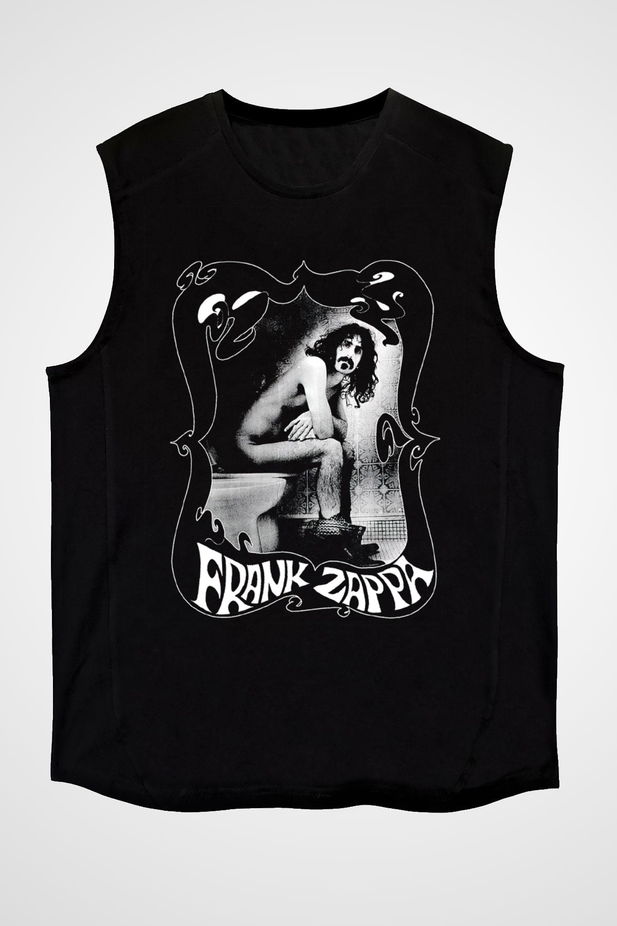 Frank Zappa Siyah Unisex Kolsuz Tişört