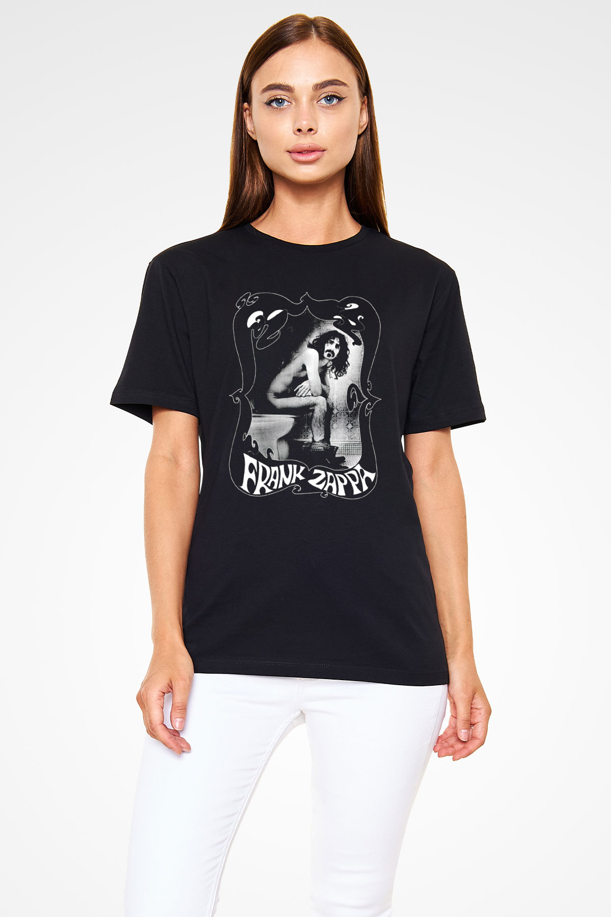 Frank Zappa Siyah Unisex Tişört T-Shirt - TişörtFabrikası