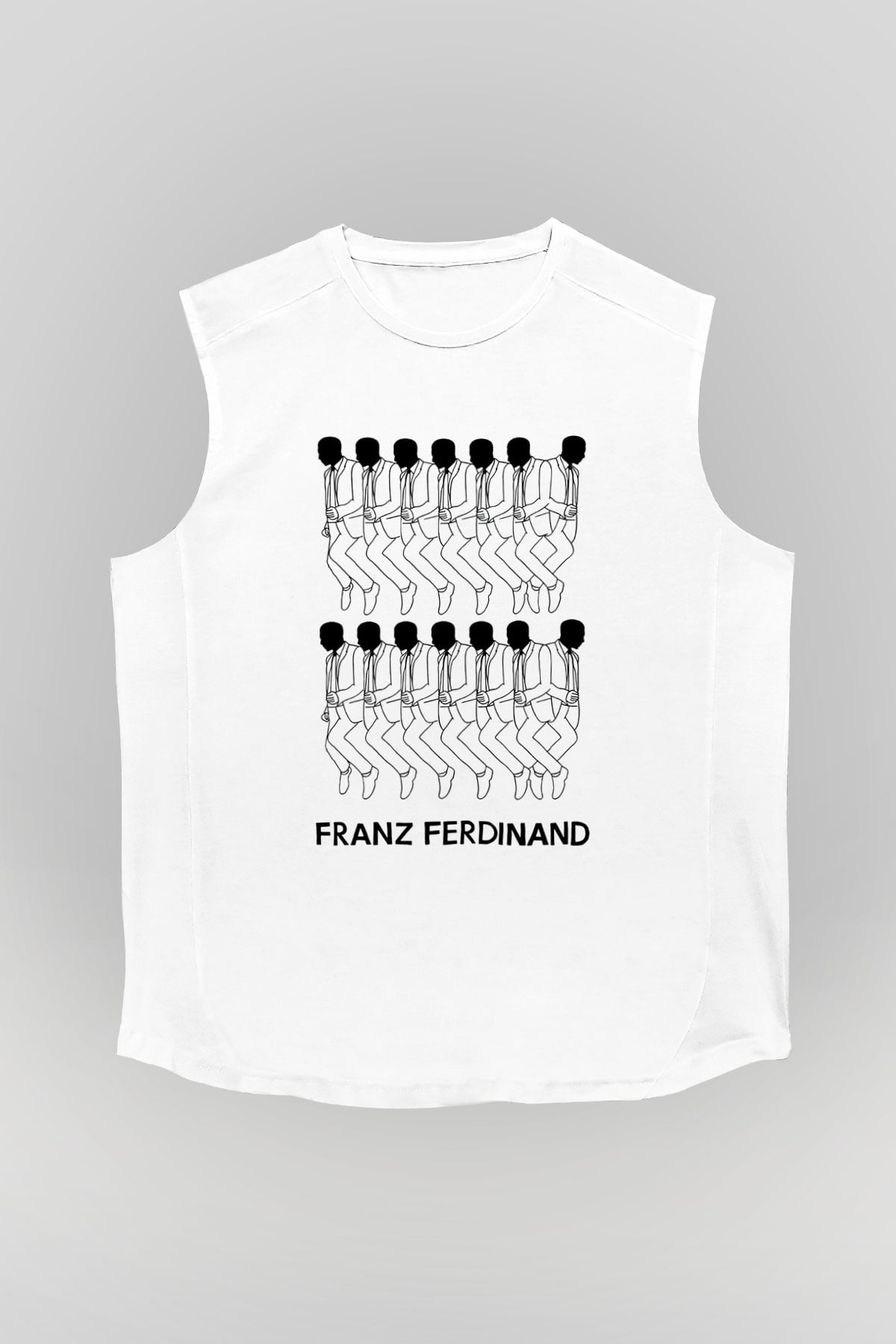 Franz Ferdinand Beyaz Unisex Kolsuz Tişört