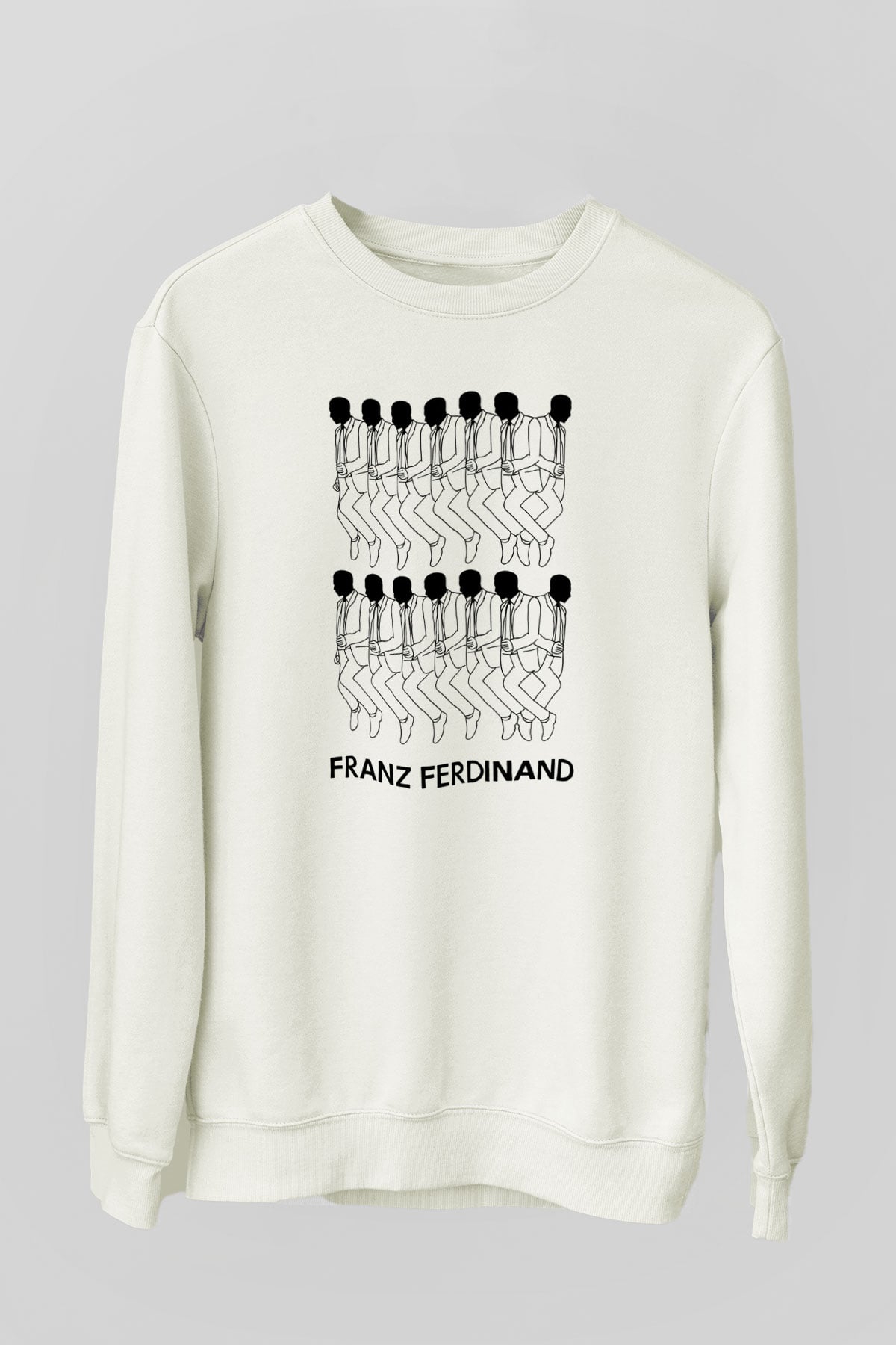 Franz Ferdinand Beyaz Unisex Sweatshirt