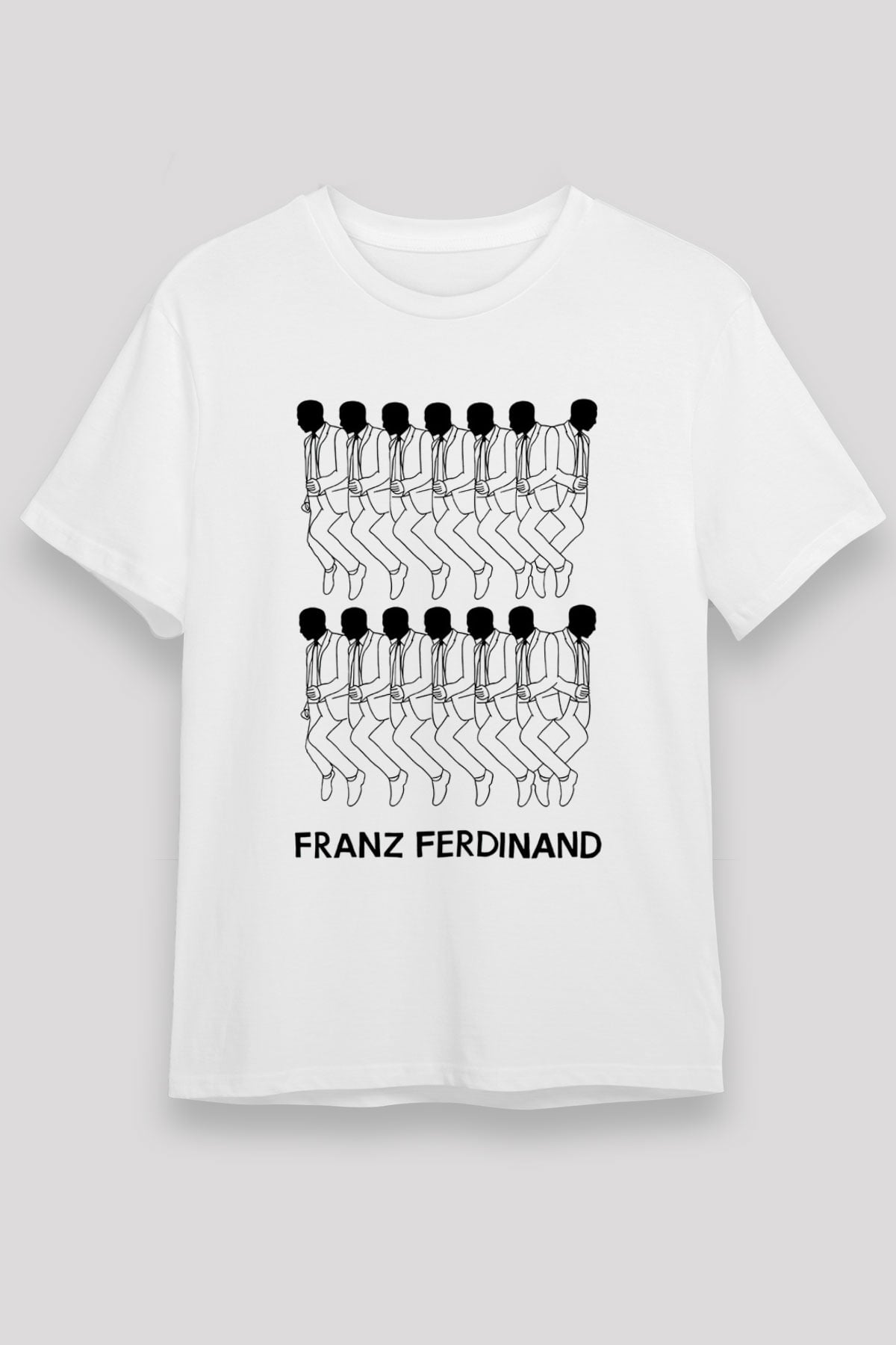 Franz Ferdinand Beyaz Unisex Tişört T-Shirt - TişörtFabrikası