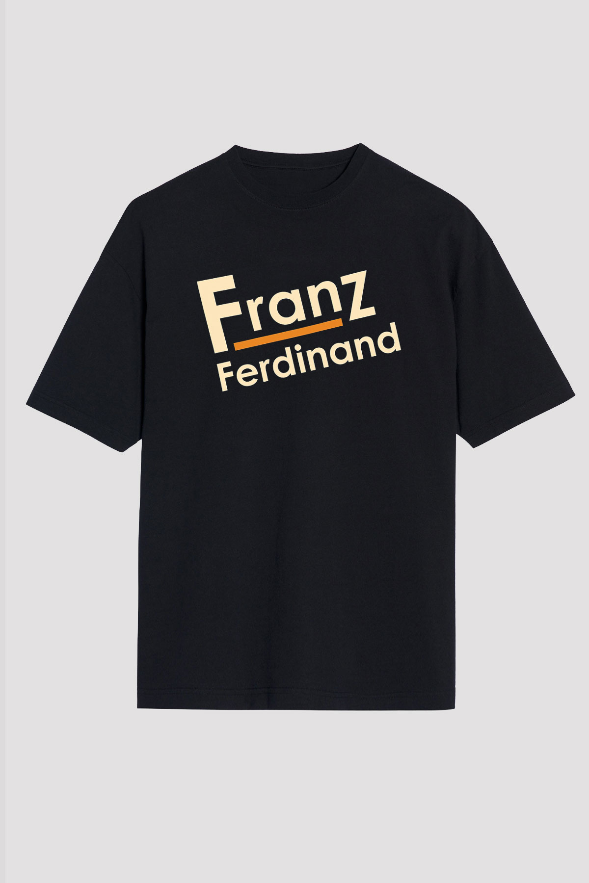 Franz Ferdinand Siyah Unisex Oversize Tişört T-Shirt