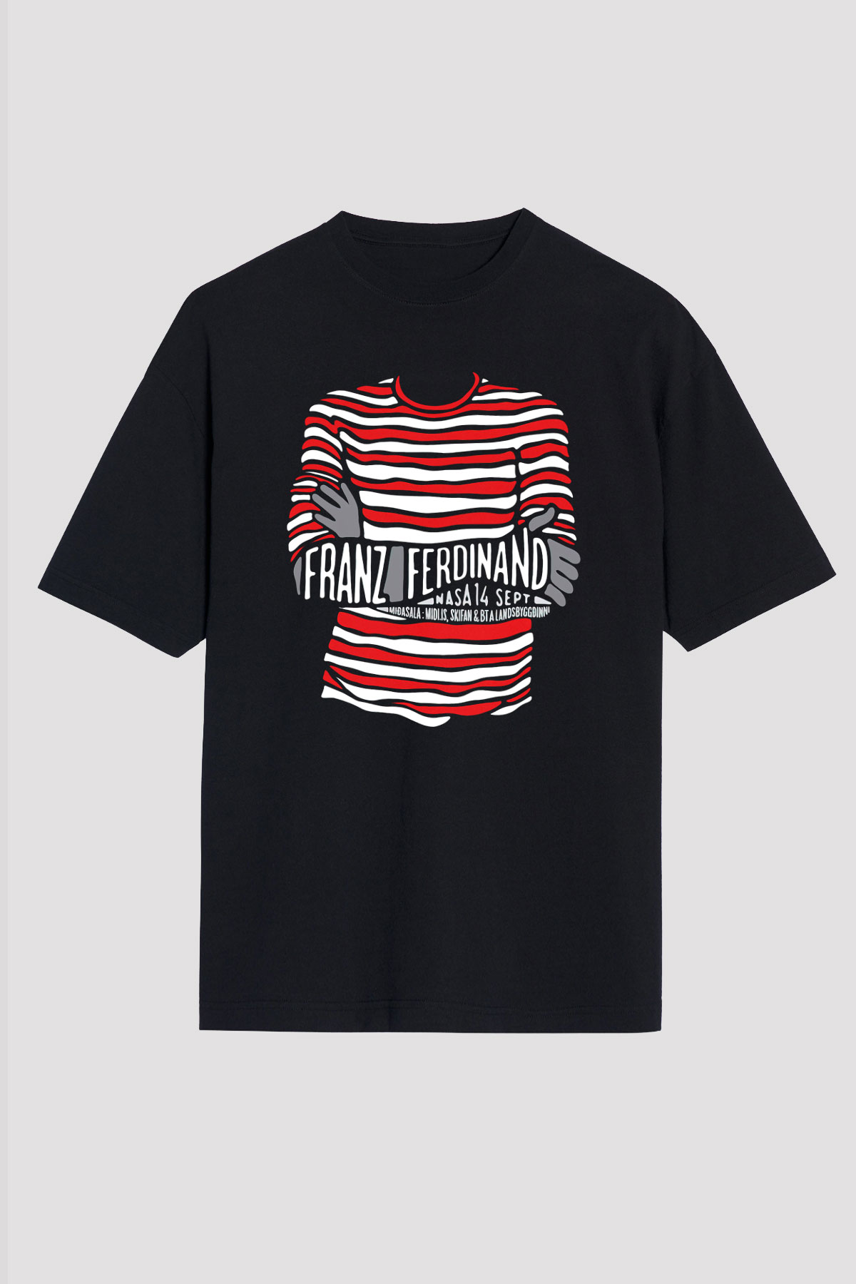 Franz Ferdinand Siyah Unisex Oversize Tişört T-Shirt