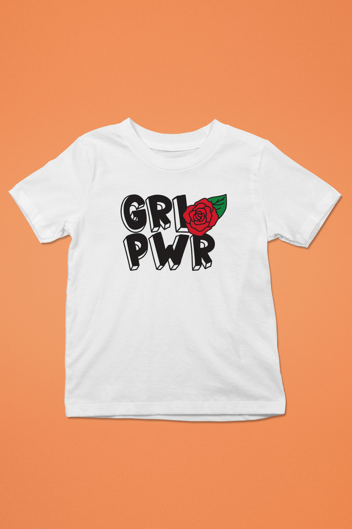 Frida Kahlo Girl Power - Grl Pwr Beyaz Unisex Çocuk Tişört