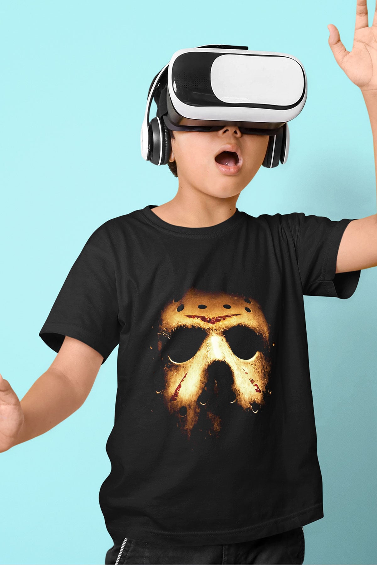 Friday the 13th 13.Cuma Baskılı Siyah Unisex Çocuk Tişört