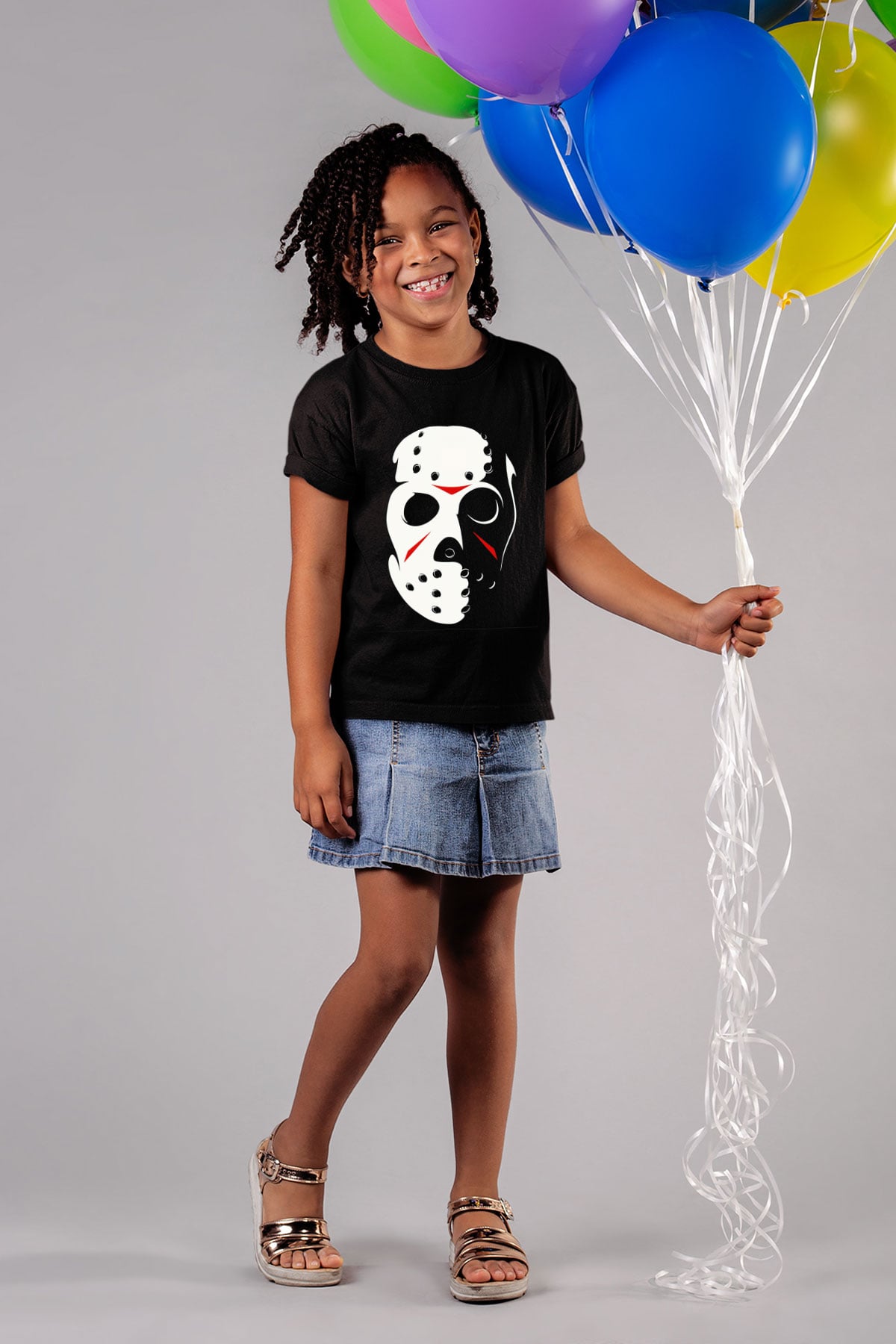 Friday the 13th 13.Cuma Baskılı Siyah Unisex Çocuk Tişört