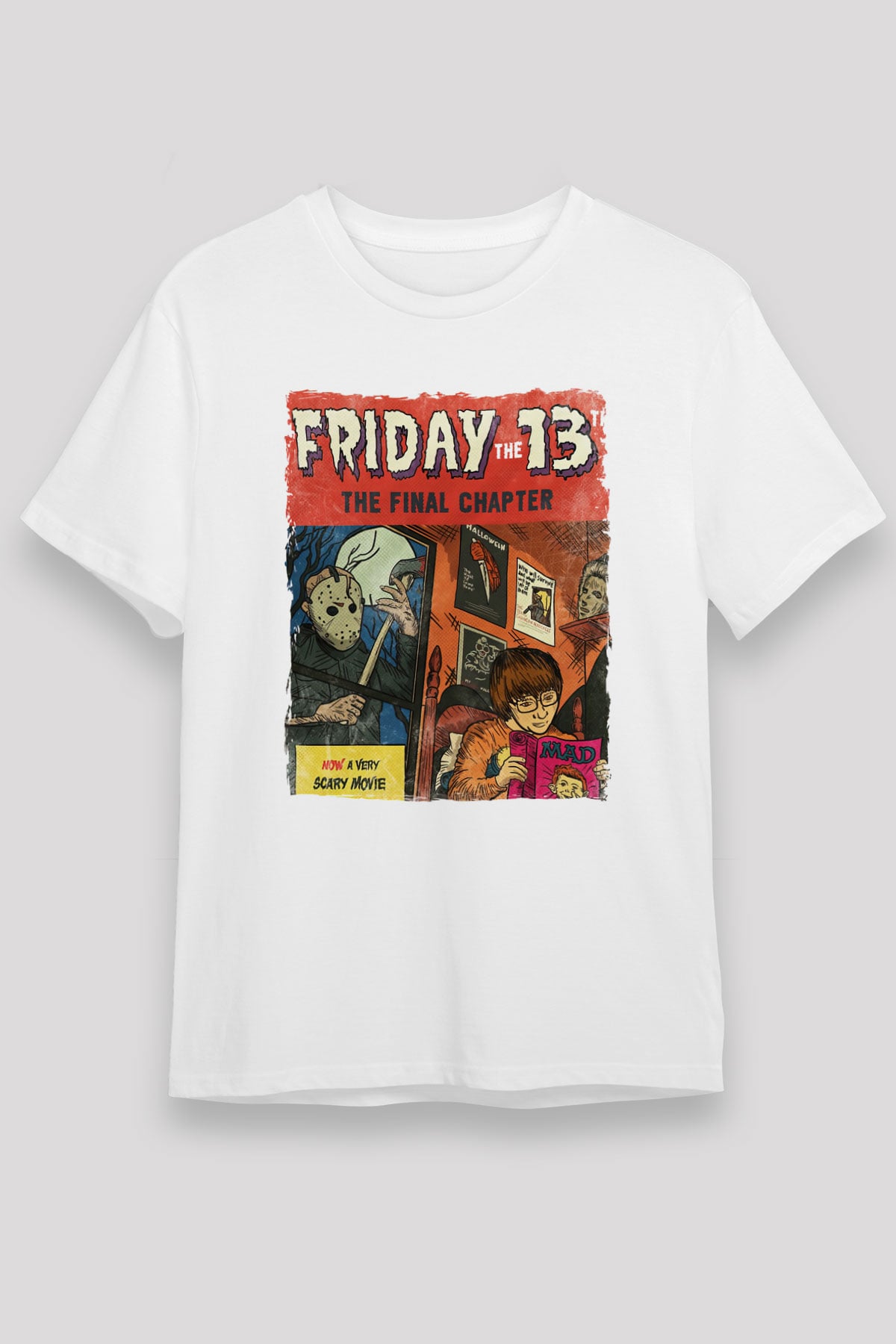 Friday the 13th 13.Cuma Beyaz Unisex Tişört