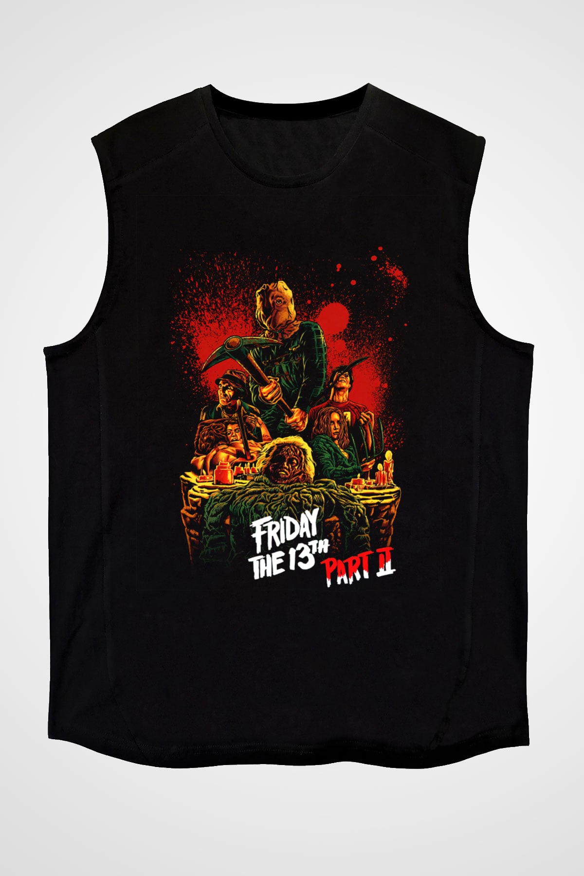 Friday the 13th 13.Cuma Siyah Unisex Kolsuz Tişört