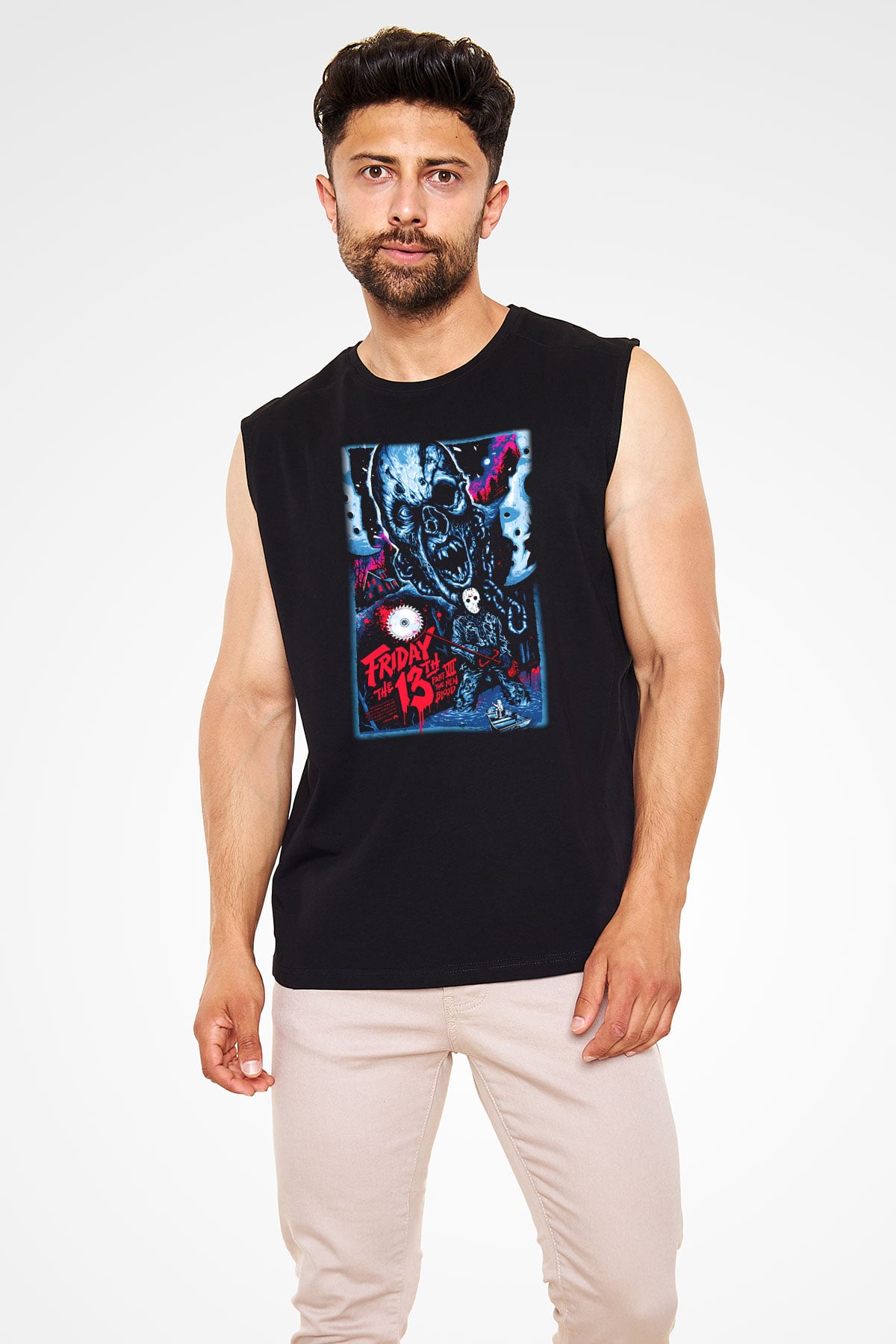 Friday the 13th 13.Cuma Siyah Unisex Kolsuz Tişört