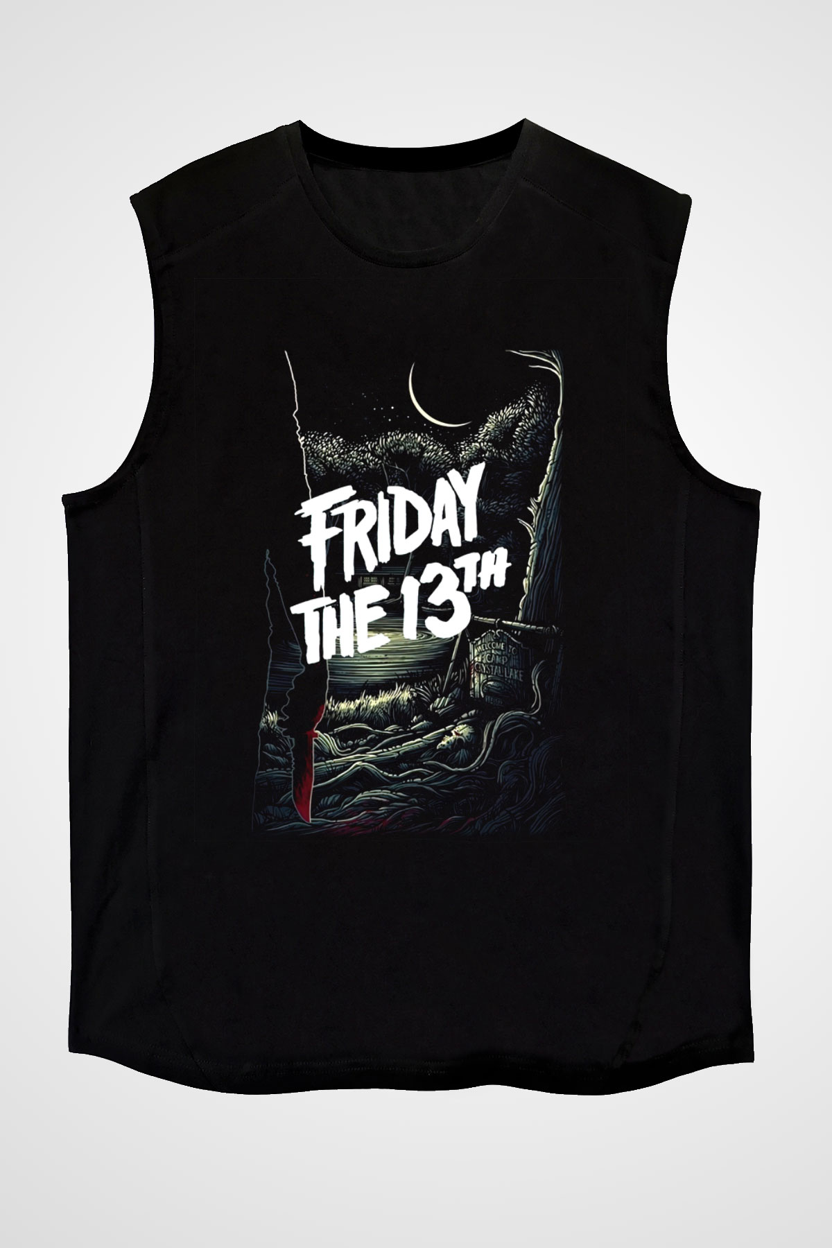 Friday the 13th 13.Cuma Siyah Unisex Kolsuz Tişört