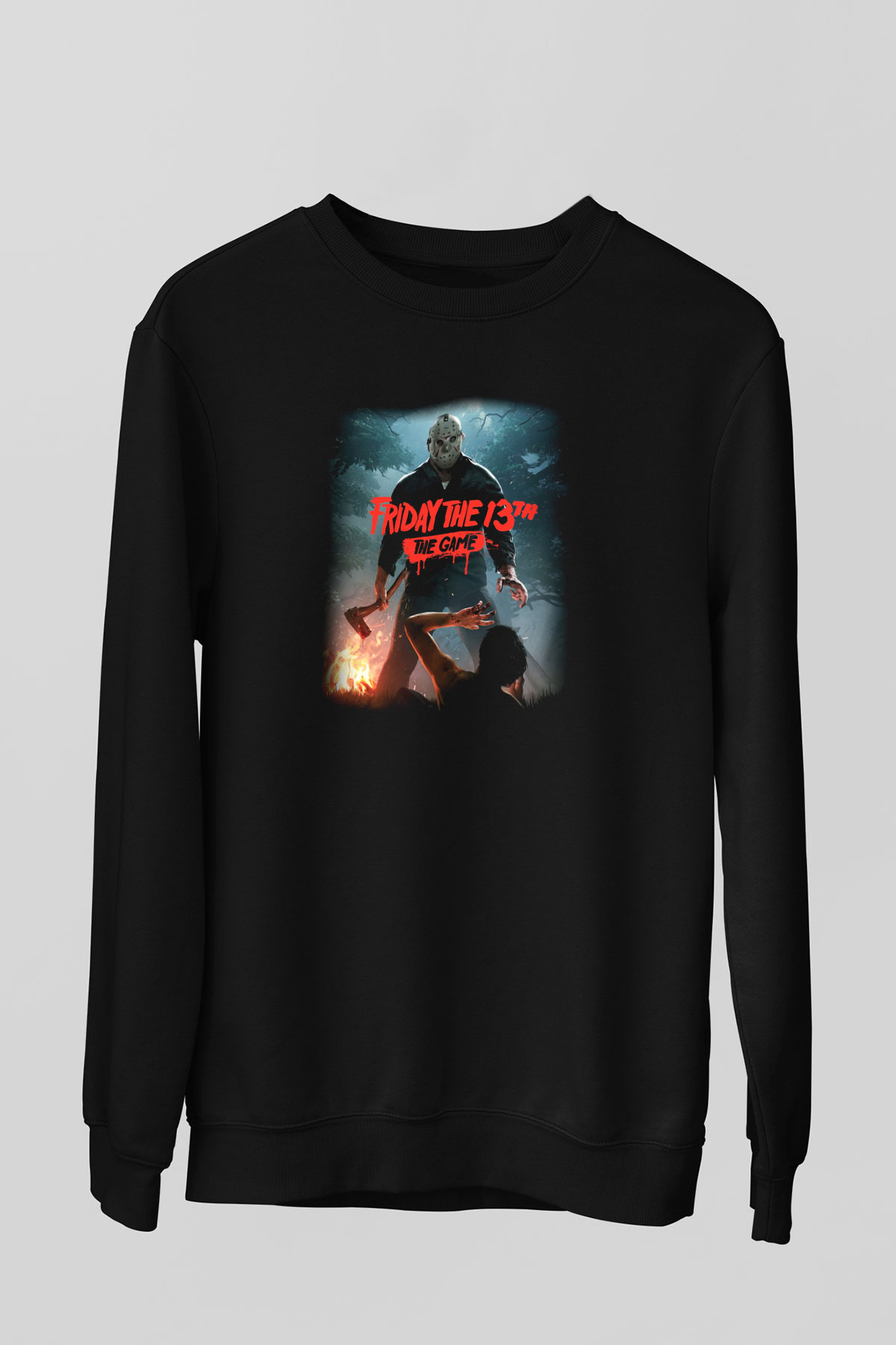 Friday the 13th 13.Cuma Siyah Unisex Sweatshirt
