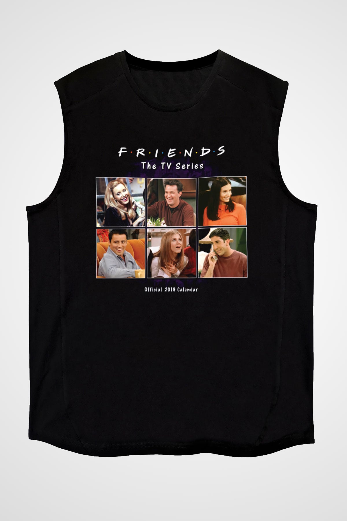 Friends Siyah Unisex Kolsuz Tişört