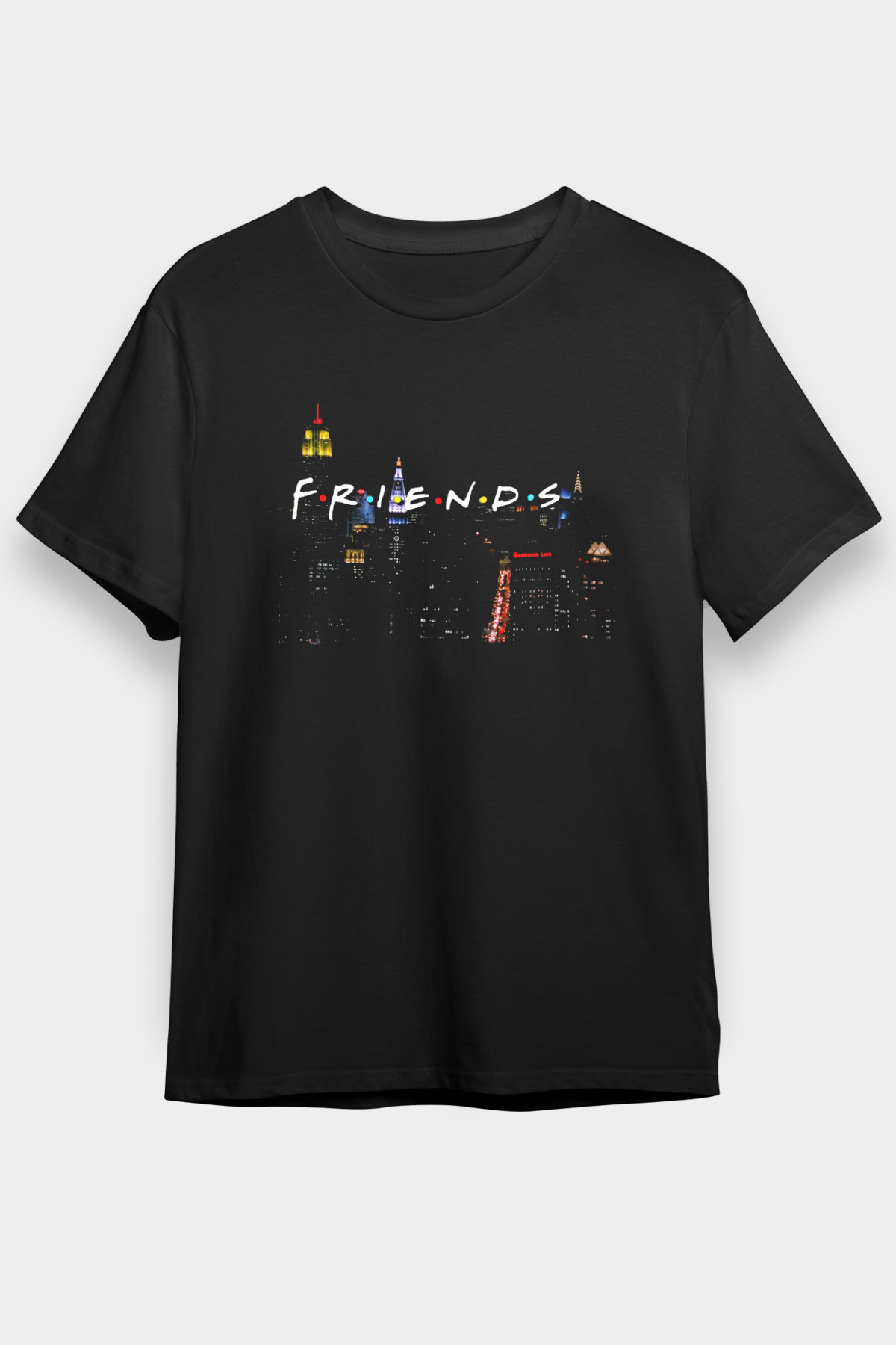 Friends Siyah Unisex Tişört