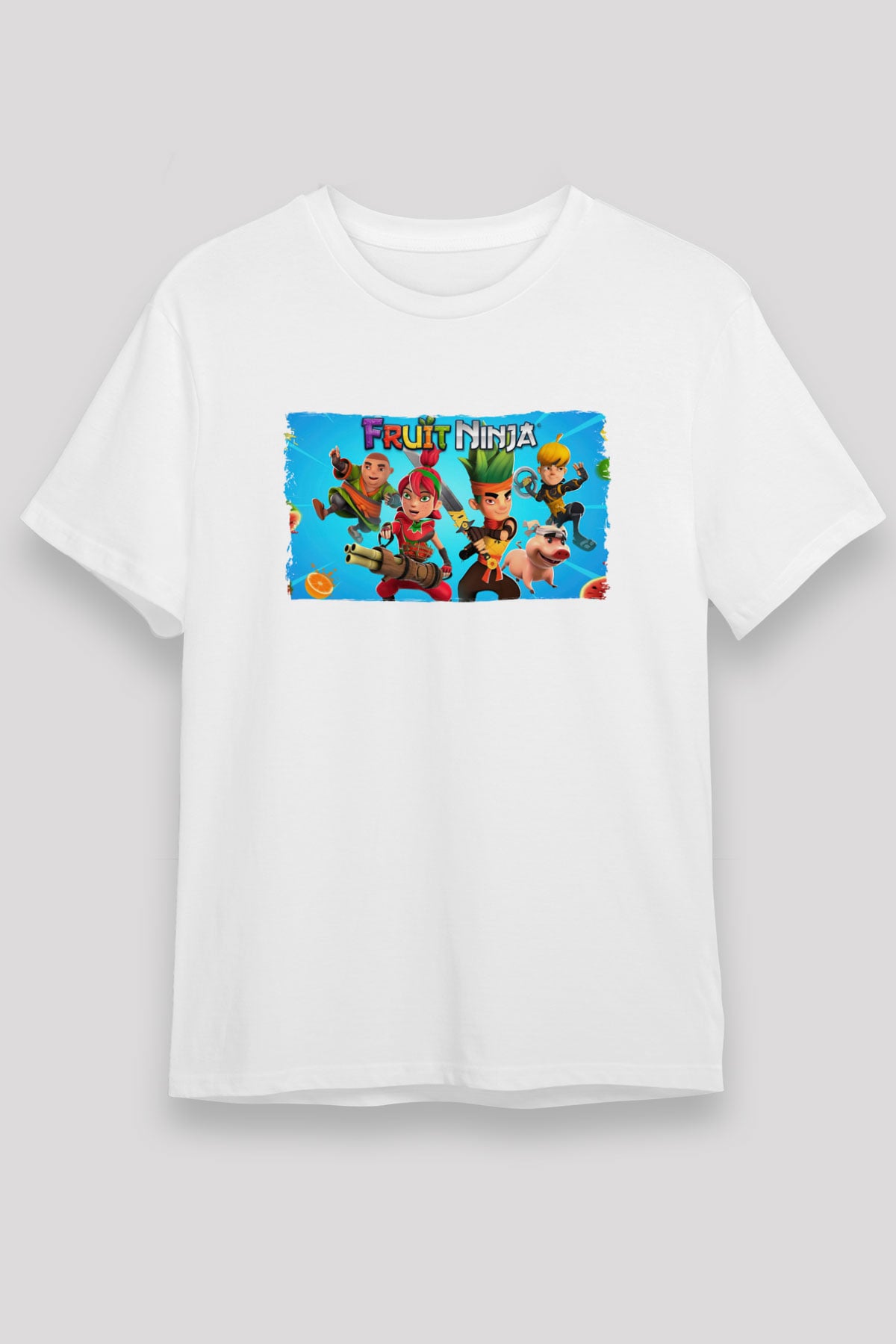 Fruit Ninja Beyaz Unisex Tişört T-Shirt