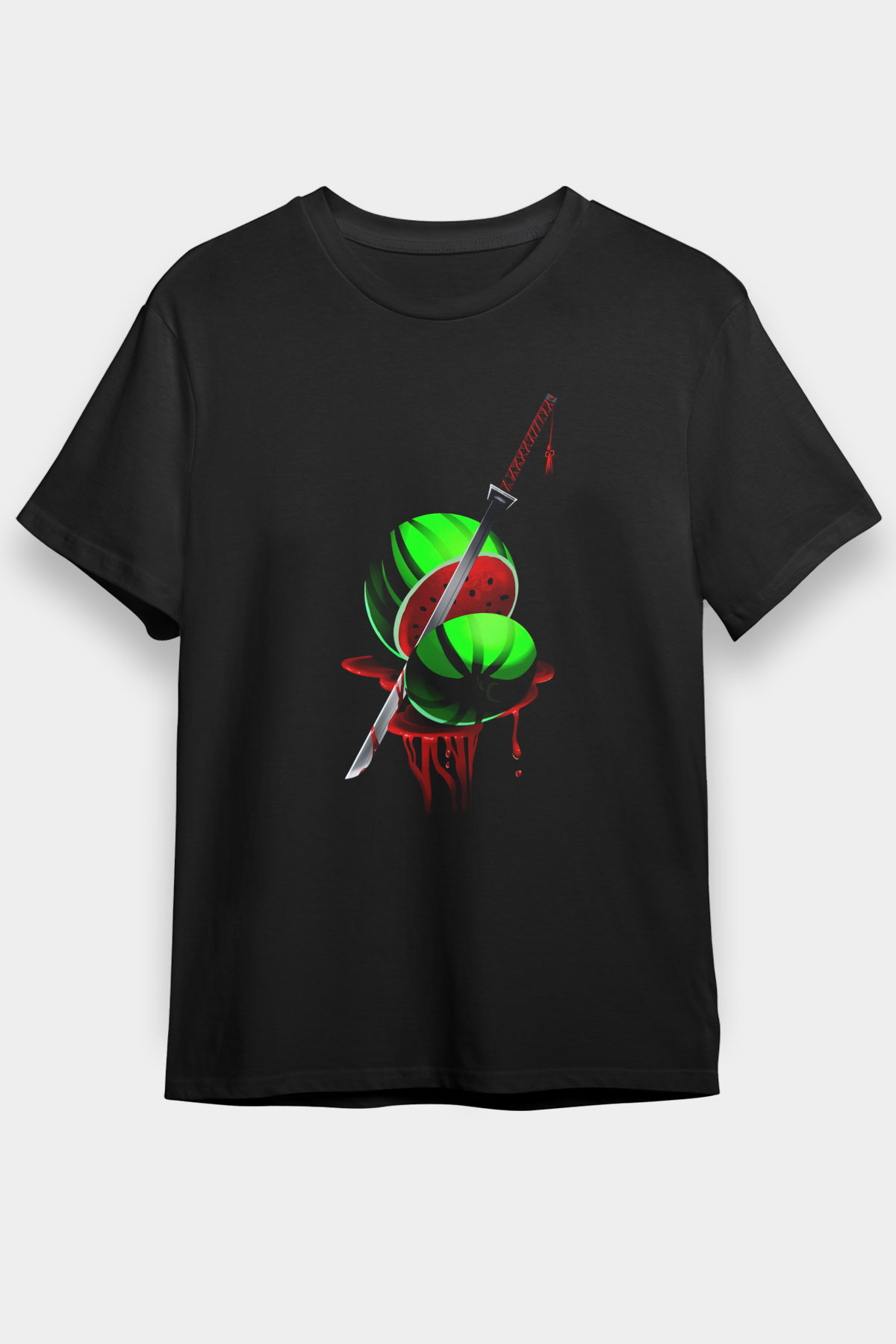 Fruit Ninja Siyah Unisex Tişört T-Shirt