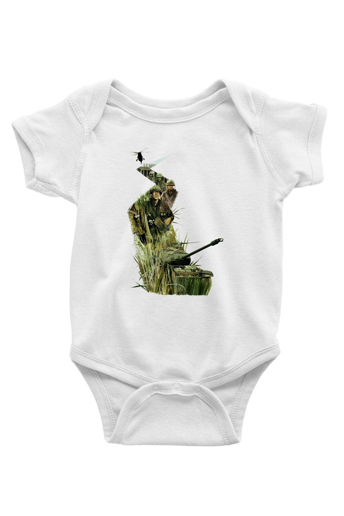 Full Metal Jacket Baskılı Beyaz Unisex Çocuk Tişört